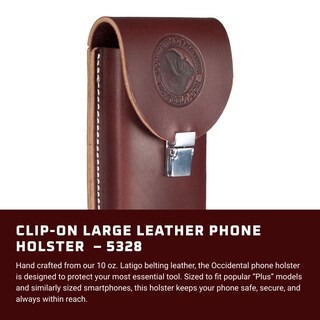 Foto 2 | Funda Para Teléfono Occidental Leather Latigo Leather Con Clip - Venta Internacional.