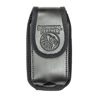 Foto 1 | Funda De Teléfono Occidental De Piel Expandible Con Clip Negra - Venta Internacional.