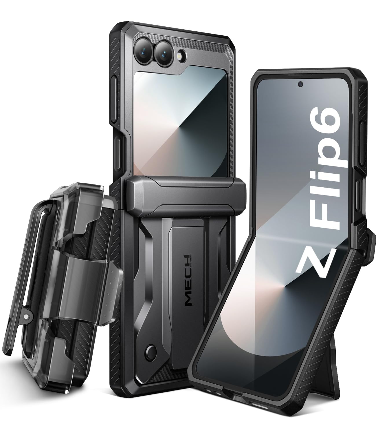 Funda De Teléfono Tongate Para Samsung Galaxy Z Flip 6 Negra - Venta Internacional.