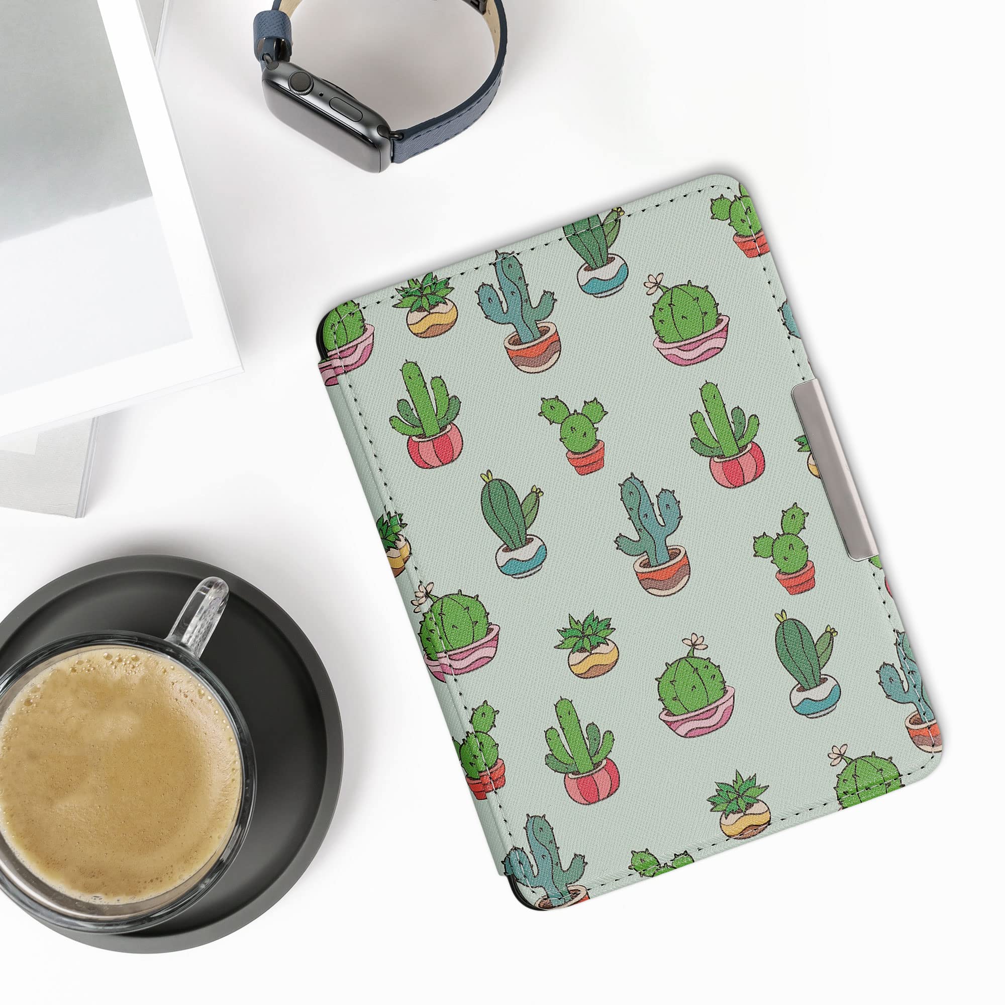 Foto 3 pulgar | Funda Kwmobile Compatible Con Amazon Kindle Paperwhite Cactus - Venta Internacional.
