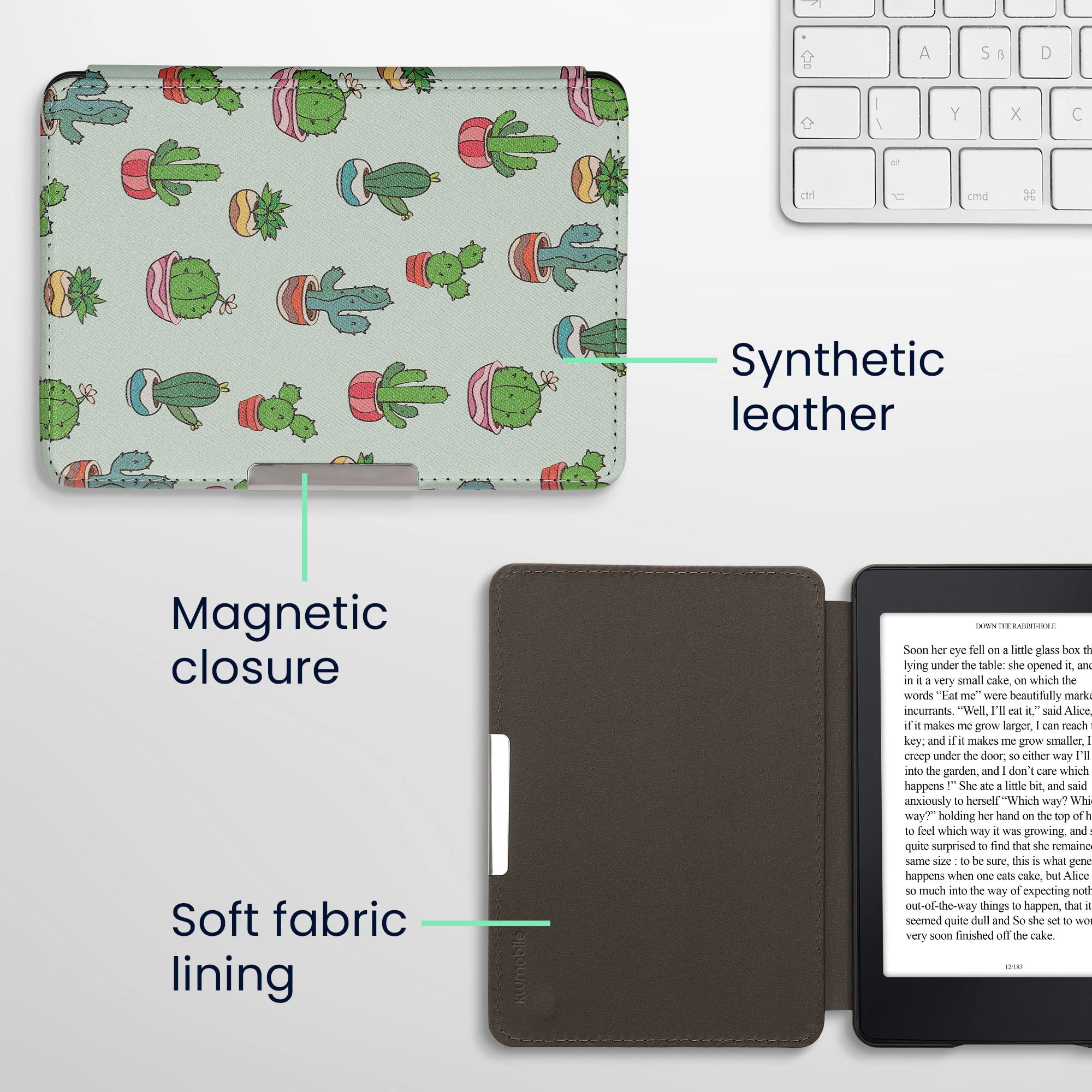 Foto 6 pulgar | Funda Kwmobile Compatible Con Amazon Kindle Paperwhite Cactus - Venta Internacional.