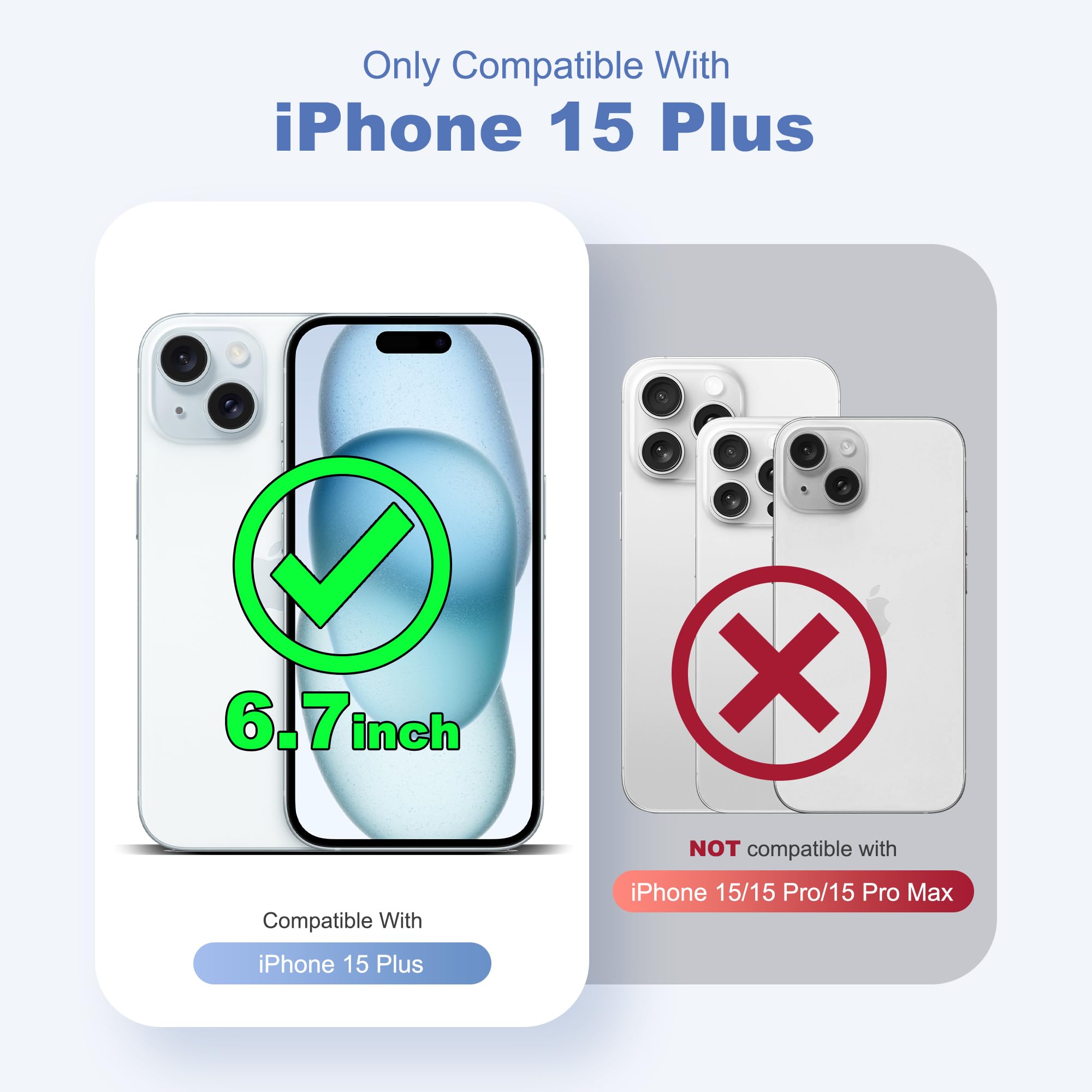 Foto 3 pulgar | Funda De Teléfono Tianli Diseñada Para Iphone 15 Plus Con Soporte Anular - Venta Internacional.