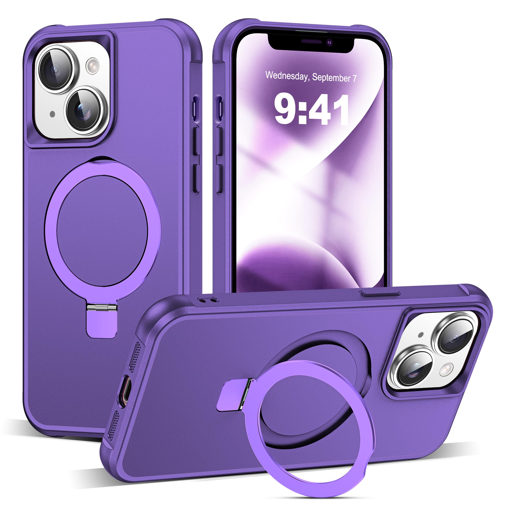 Funda Tianli Para Iphone 14 Plus Con Forma De Anillo Magnético  Color Morado - Venta Internacional.