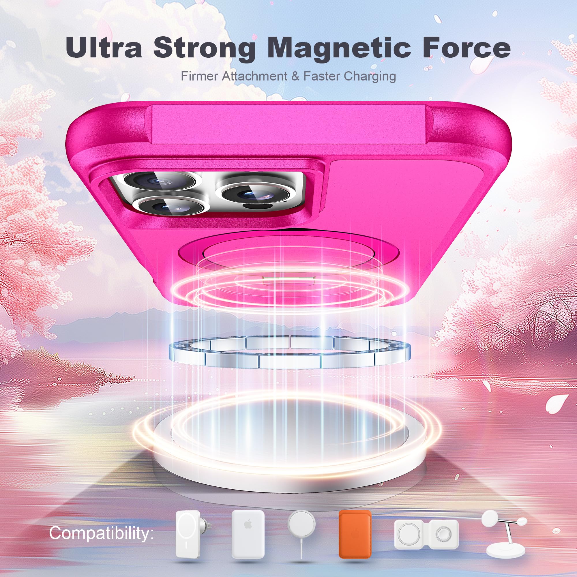 Foto 5 pulgar | Funda De Teléfono Tianli Diseñada Para Iphone 16 Pro Con Soporte Anular - Venta Internacional.