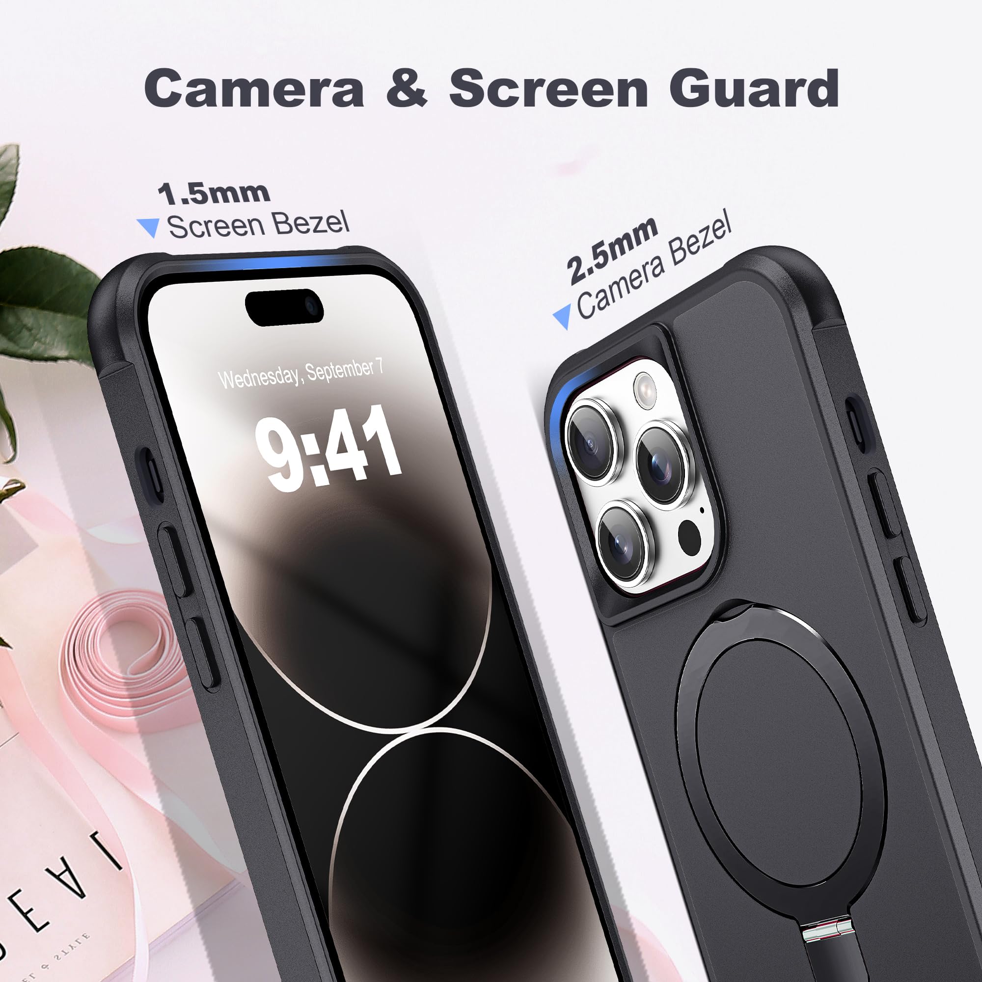 Foto 8 pulgar | Funda Tianli Para Iphone 14 Pro Con Soporte Magnético Invisible - Venta Internacional.