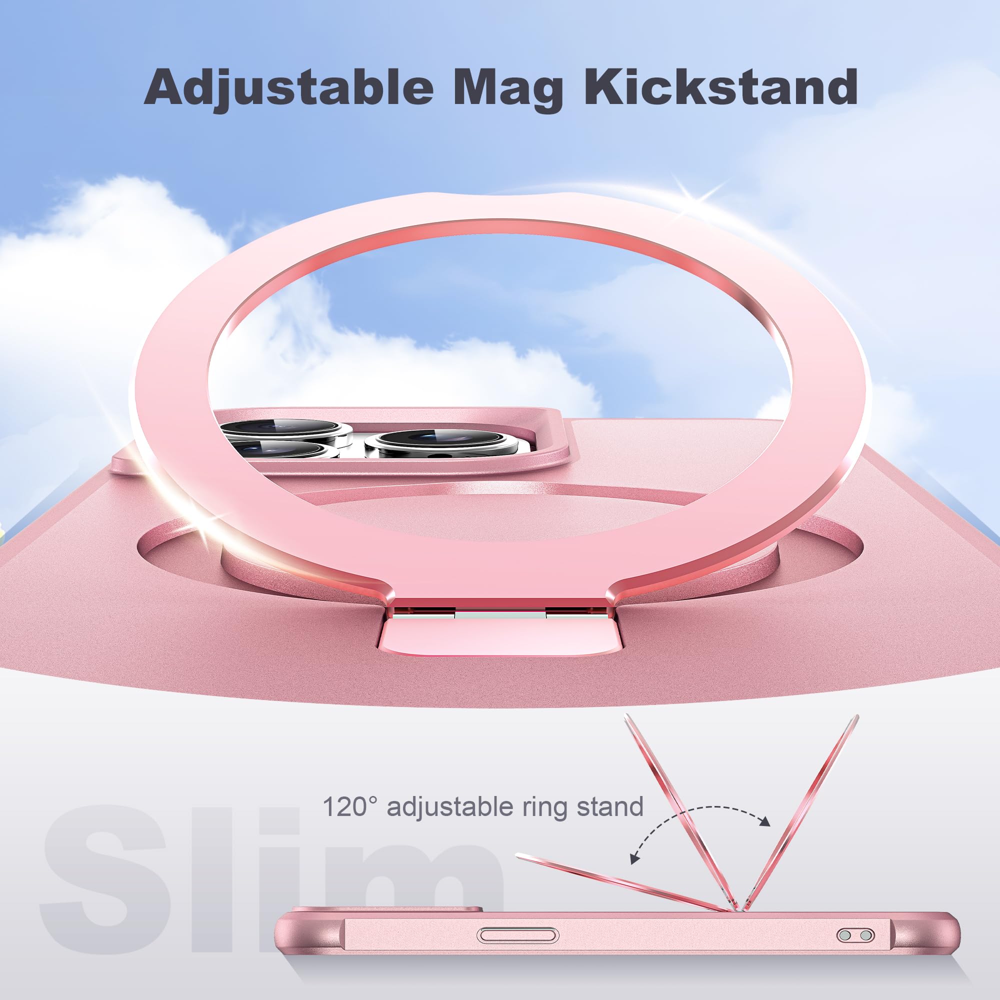 Foto 7 pulgar | Funda De Teléfono Tianli Diseñada Para Iphone 11 Pro Max Con Soporte Anular - Venta Internacional.