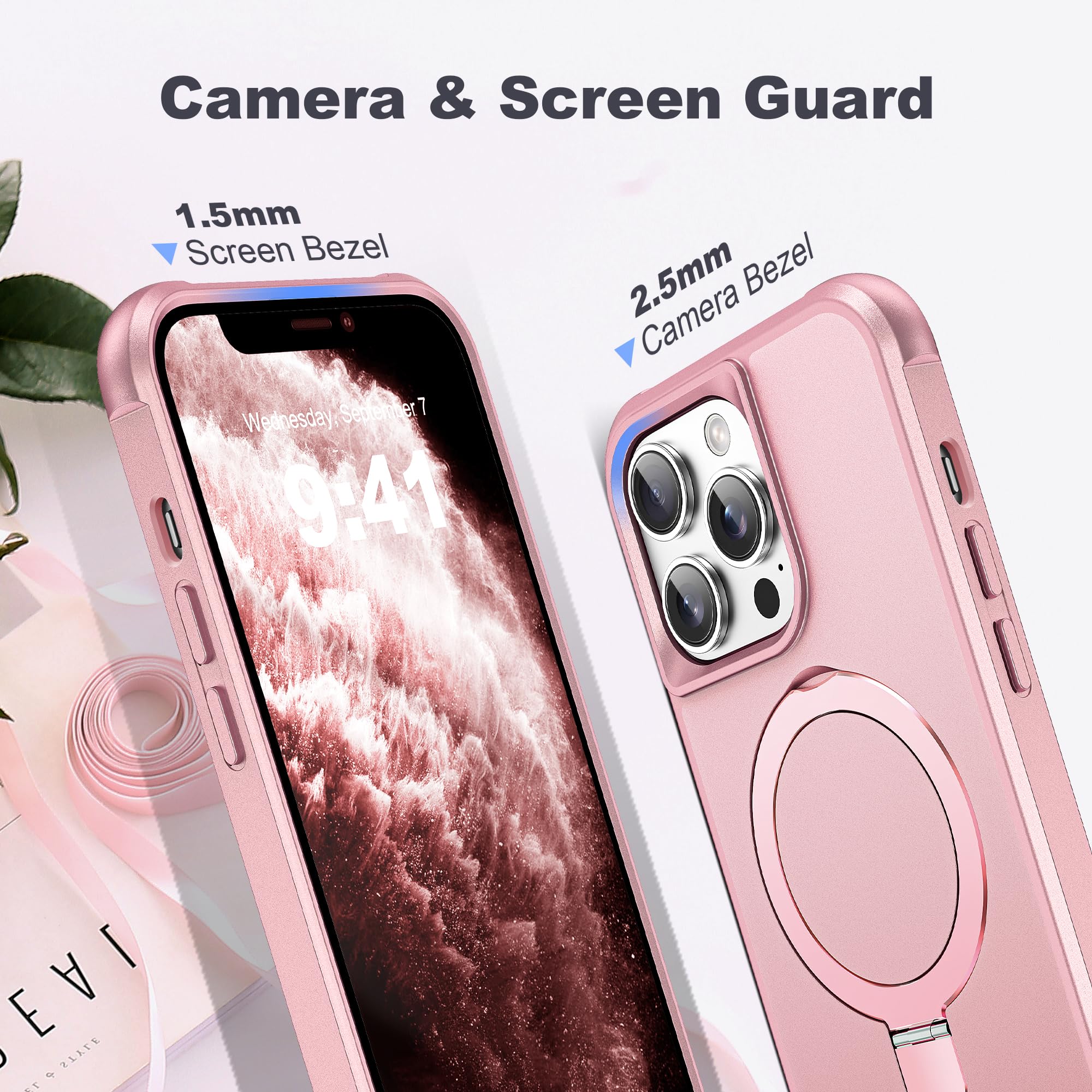 Foto 8 pulgar | Funda De Teléfono Tianli Diseñada Para Iphone 11 Pro Max Con Soporte Anular - Venta Internacional.