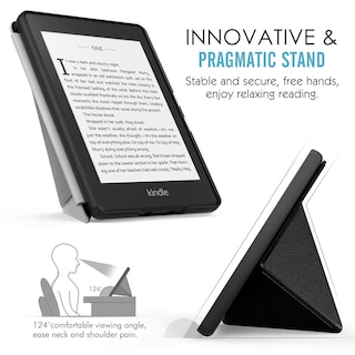 Foto 3 | Funda Moko Para Kindle Paperwhite 2021 De 6 8 Pulgadas Con Soporte Color Negro - Venta Internacional.