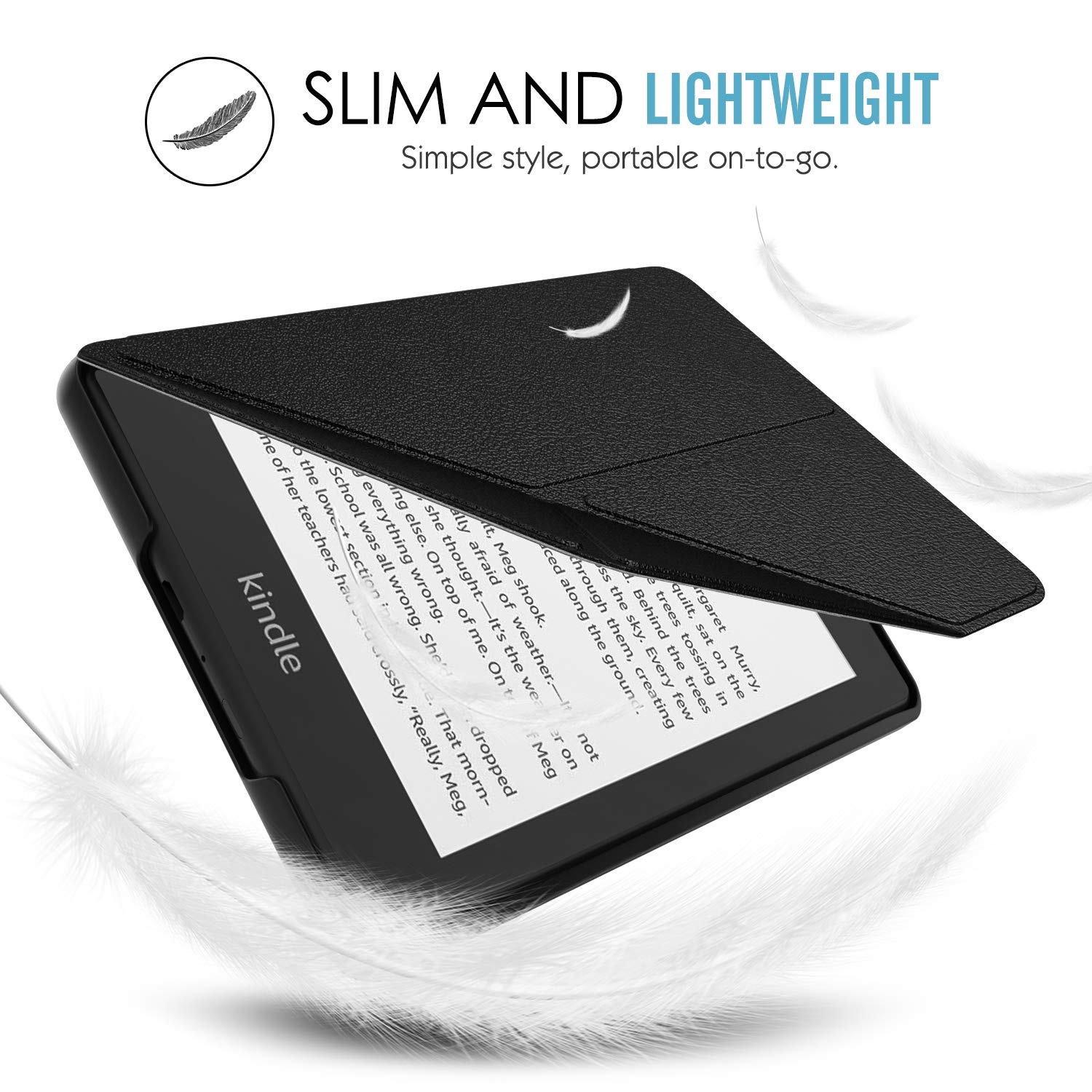 Foto 7 pulgar | Funda Moko Para Kindle Paperwhite 2021 De 6 8 Pulgadas Con Soporte  Color Negro - Venta Internacional.