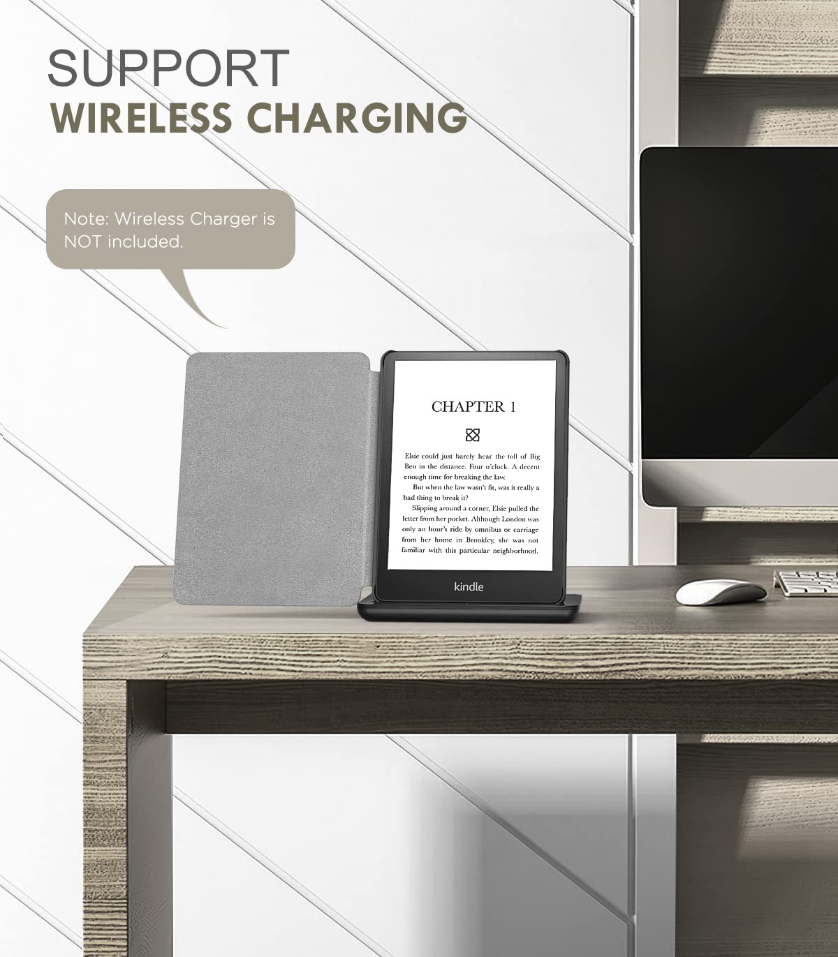 Foto 3 | Funda Moko Para Kindle Paperwhite 2021 De 6 8 Pulgadas Con Función De Encendido Y Apagado Automáticos - Venta Inte