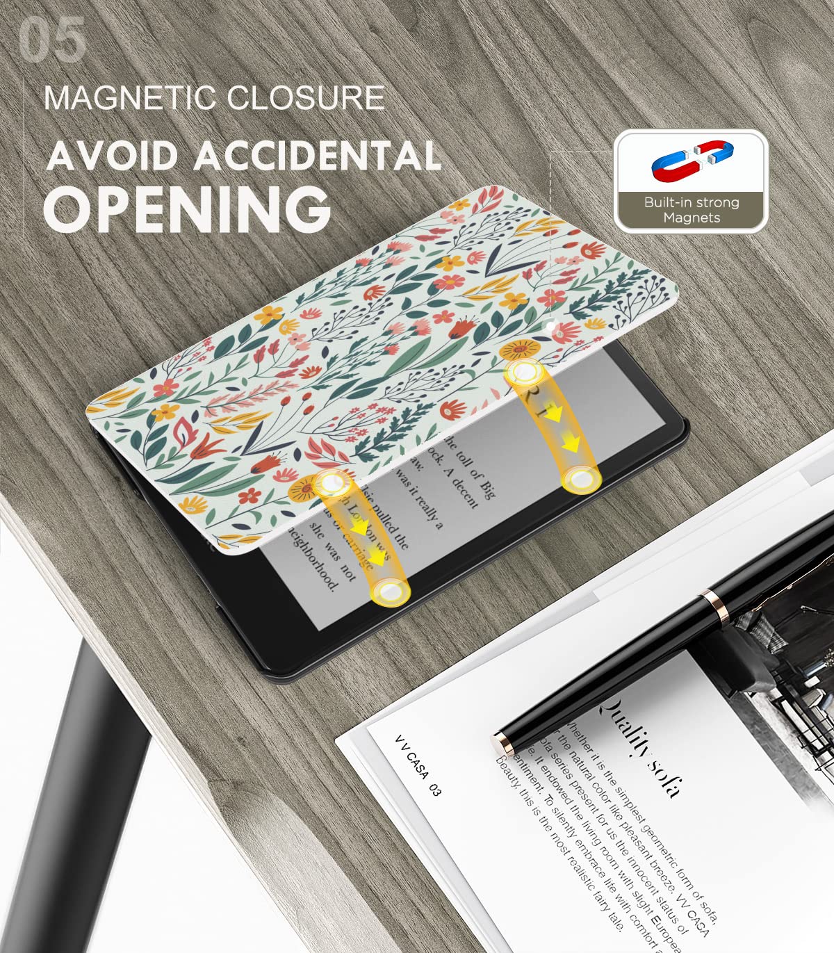 Foto 7 pulgar | Funda Moko Para Kindle Paperwhite 2021 De 6 8 Pulgadas Con Función De Encendido Y Apagado Automáticos - Venta Inte
