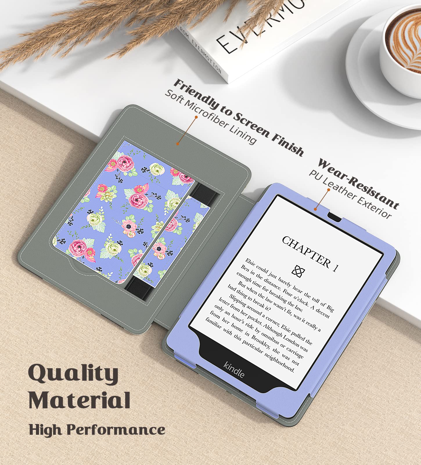 Foto 5 pulgar | Funda Moko Para Kindle Paperwhite 2021 De 6 8 Pulgadas Con Encendido/apagado Automáticos - Venta Internacional.