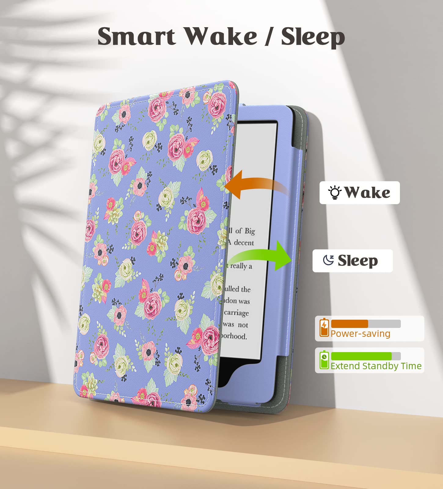 Foto 6 pulgar | Funda Moko Para Kindle Paperwhite 2021 De 6 8 Pulgadas Con Encendido/apagado Automáticos - Venta Internacional.