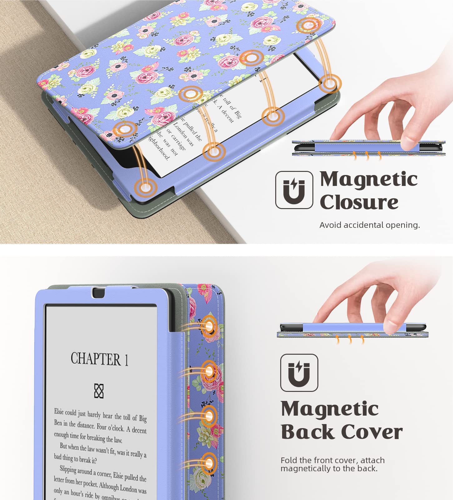 Foto 7 pulgar | Funda Moko Para Kindle Paperwhite 2021 De 6 8 Pulgadas Con Encendido/apagado Automáticos - Venta Internacional.