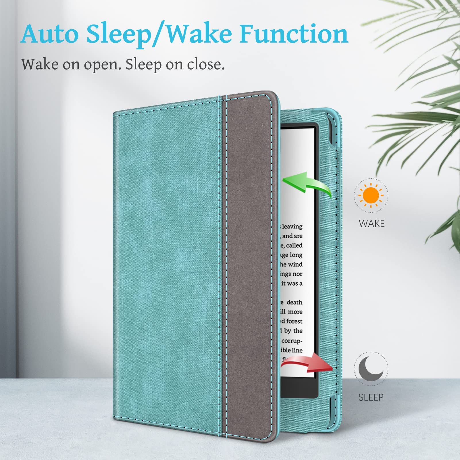 Foto 4 pulgar | Funda De Piel Sintética Fintie Stand Con Función De Encendido/apagado Automático Para Kindle 6 11th - Venta Interna