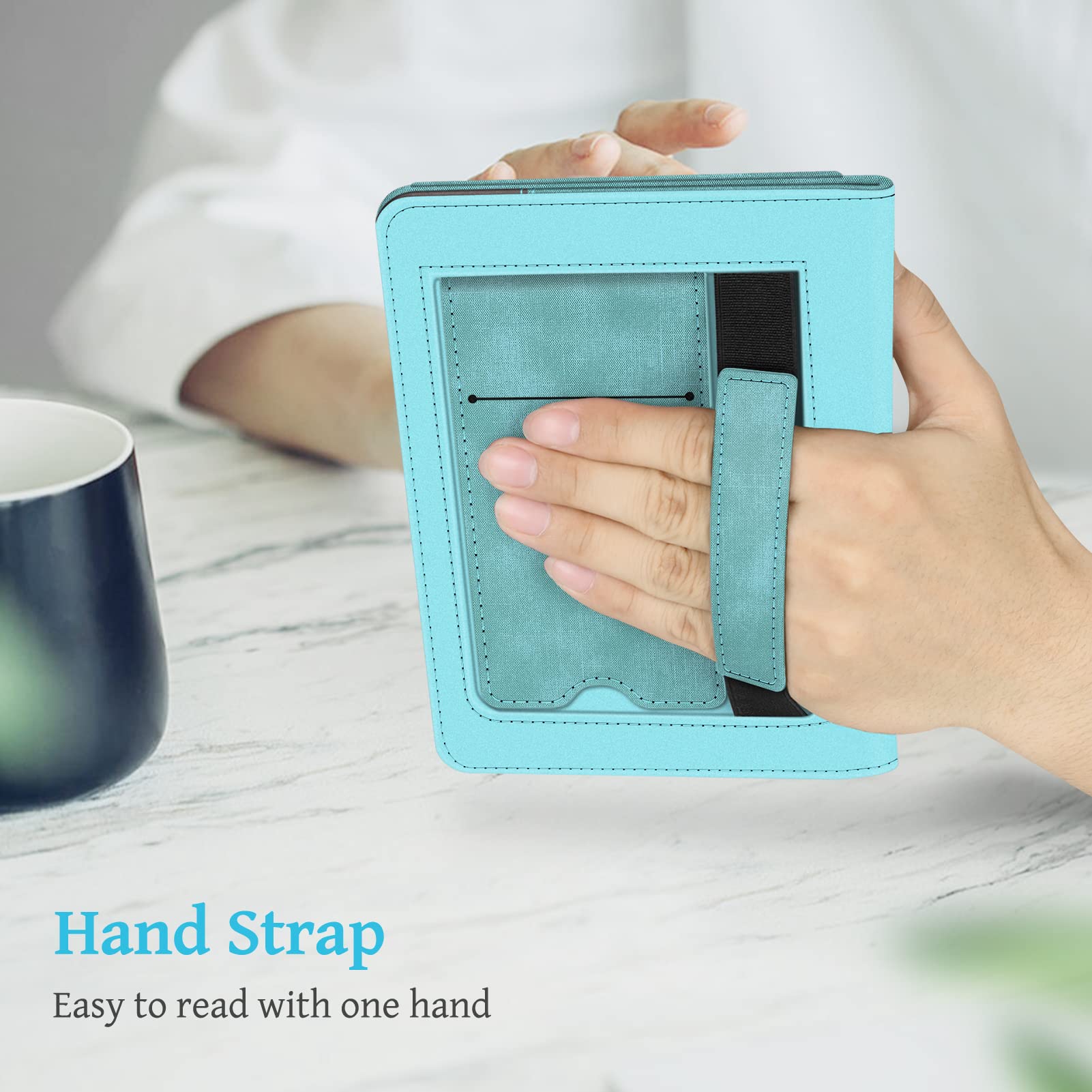 Foto 6 pulgar | Funda De Piel Sintética Fintie Stand Con Función De Encendido/apagado Automático Para Kindle 6 11th - Venta Interna