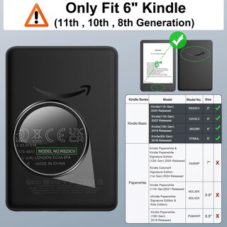 Foto 2 | Funda Moko Para Kindle 6 Totalmente Nuevos De 11.ª 10.ª Y 8.ª Generación Color Negro - Venta Internacional.