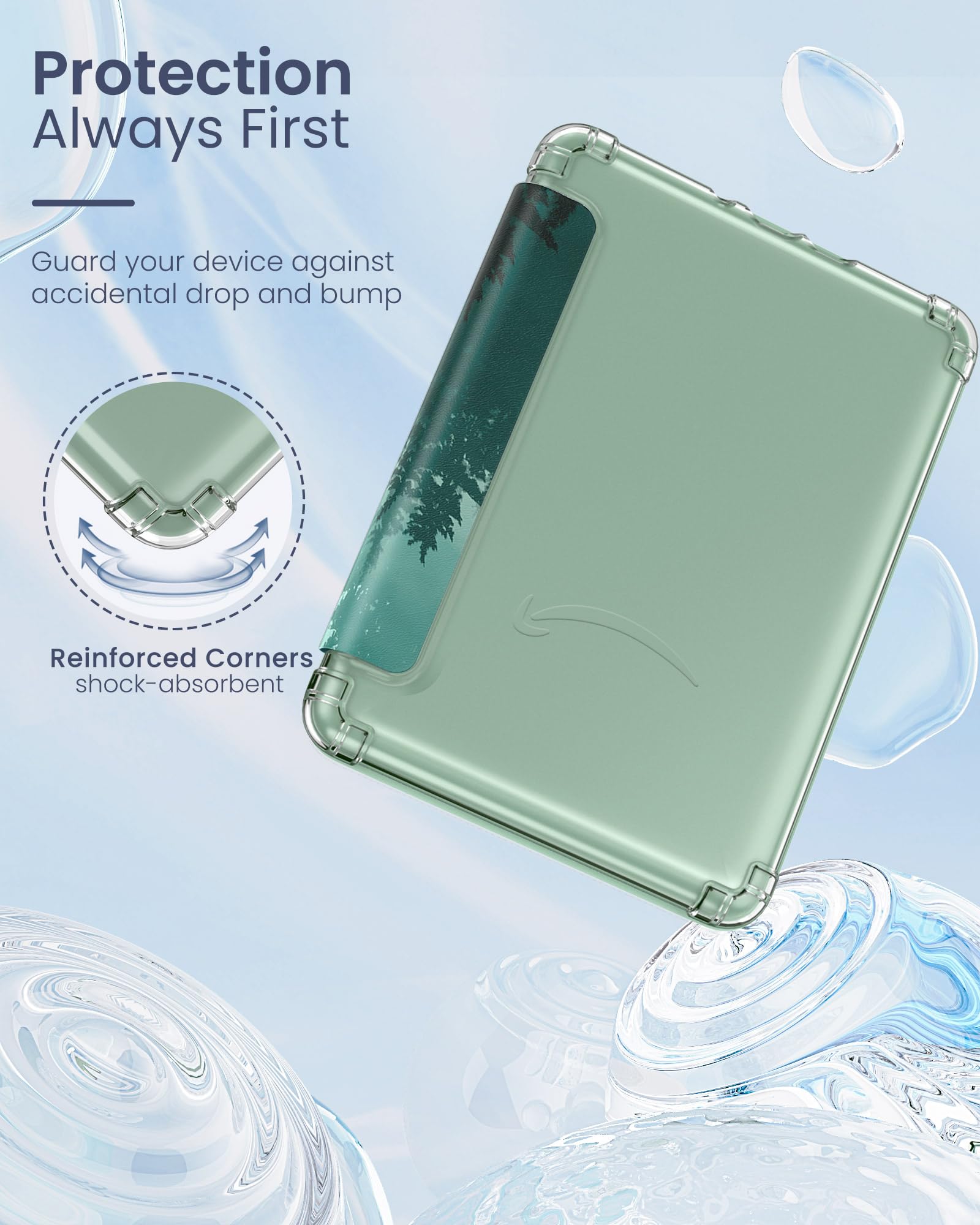 Foto 4 pulgar | Funda Moko Para Kindle 11.ª Generación 2024/2022 Green Forest - Venta Internacional.