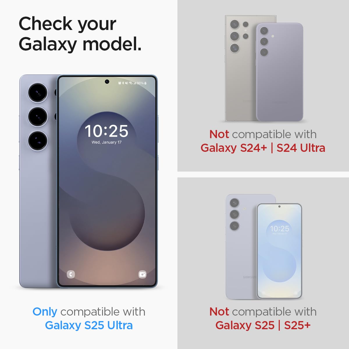 Foto 3 pulgar | Protector De Pantalla Spigen Glastar Ez Fit Para Galaxy S25 Ultra  Paquete De 2 - Venta Internacional.