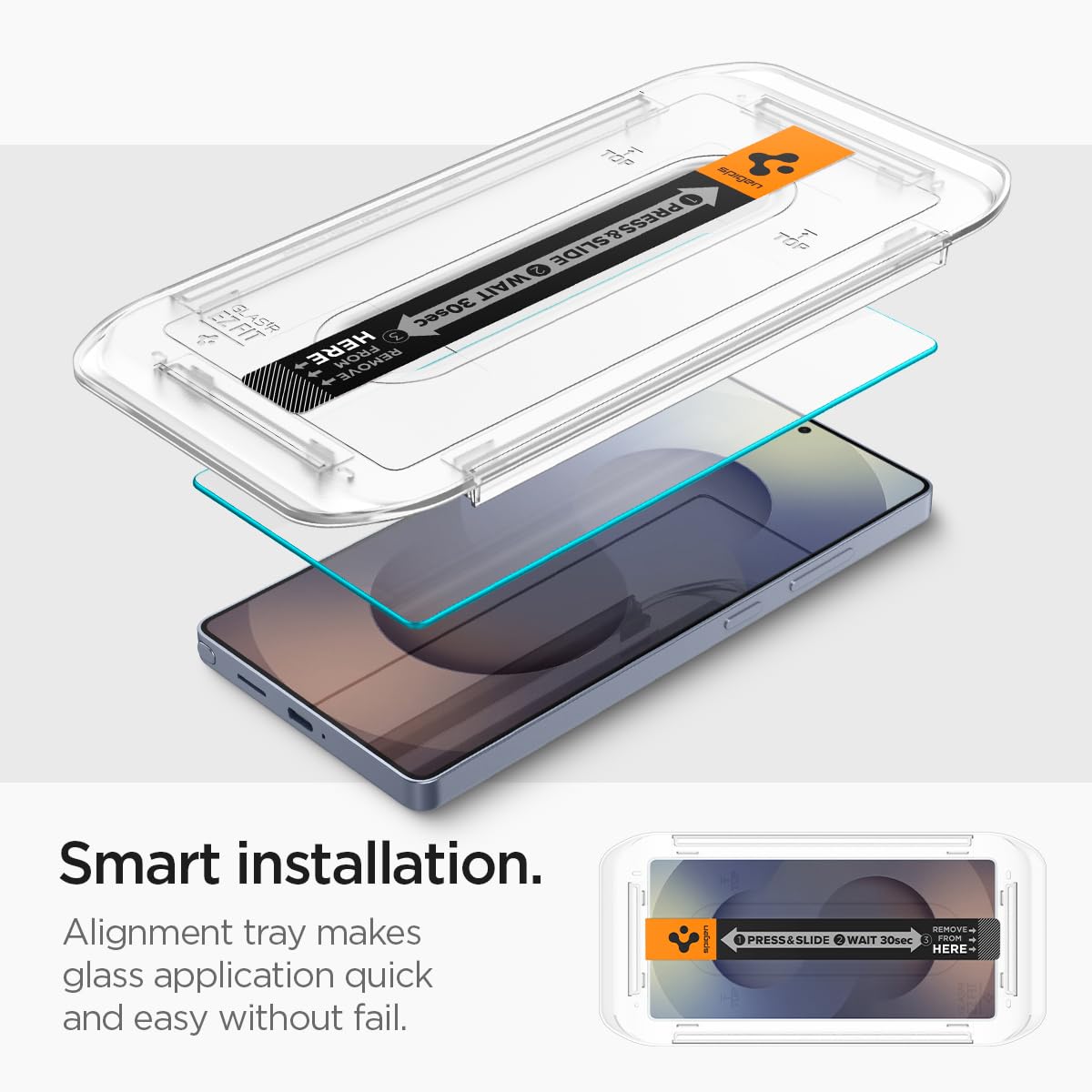 Foto 6 | Protector De Pantalla Spigen Glastar Ez Fit Para Galaxy S25 Ultra  Paquete De 2 - Venta Internacional.