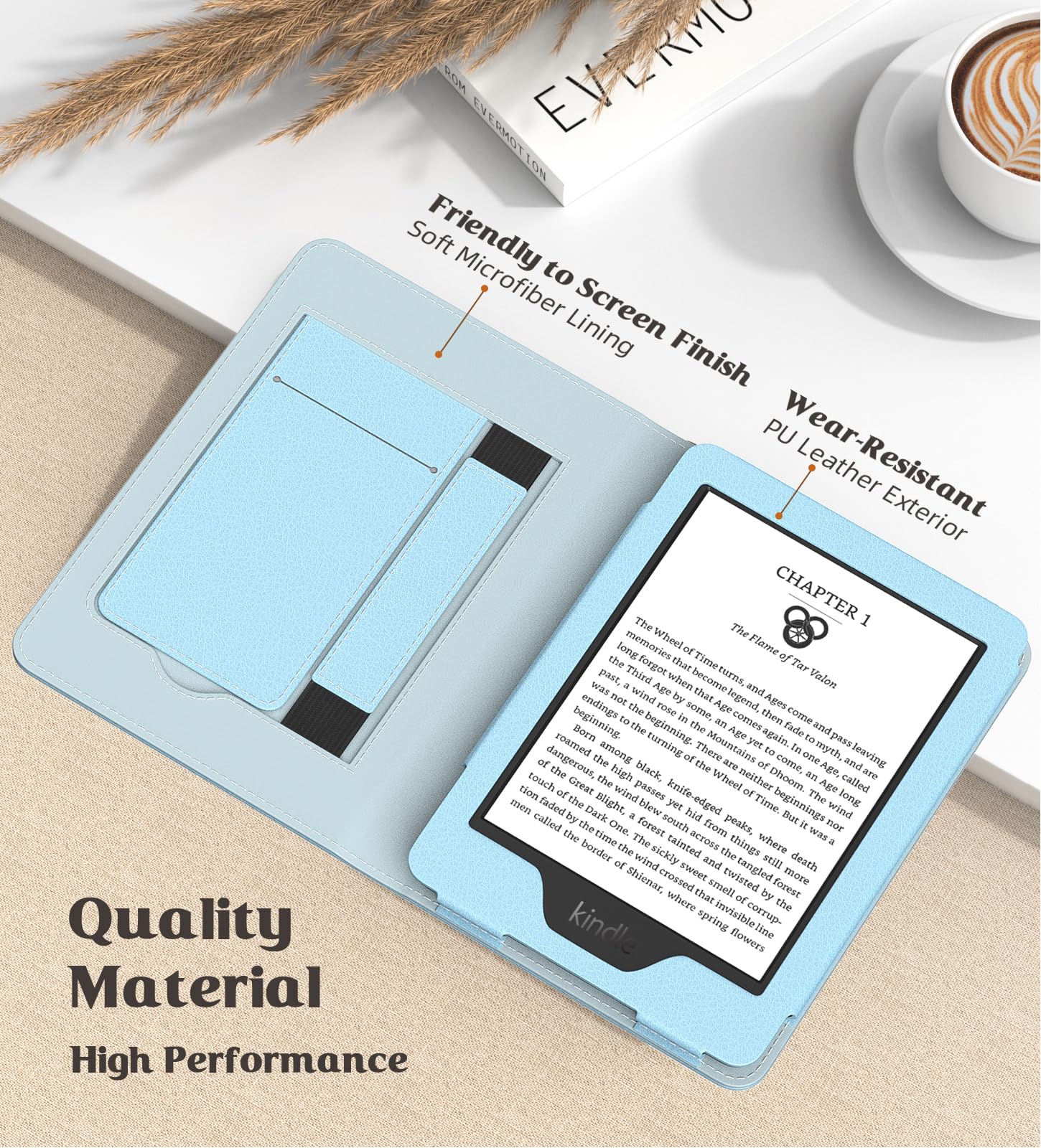 Foto 4 | Funda Moko Para Kindle 11.ª Generación 2024/2022 Totalmente Nuevo  Color Azul Cielo - Venta Internacional.