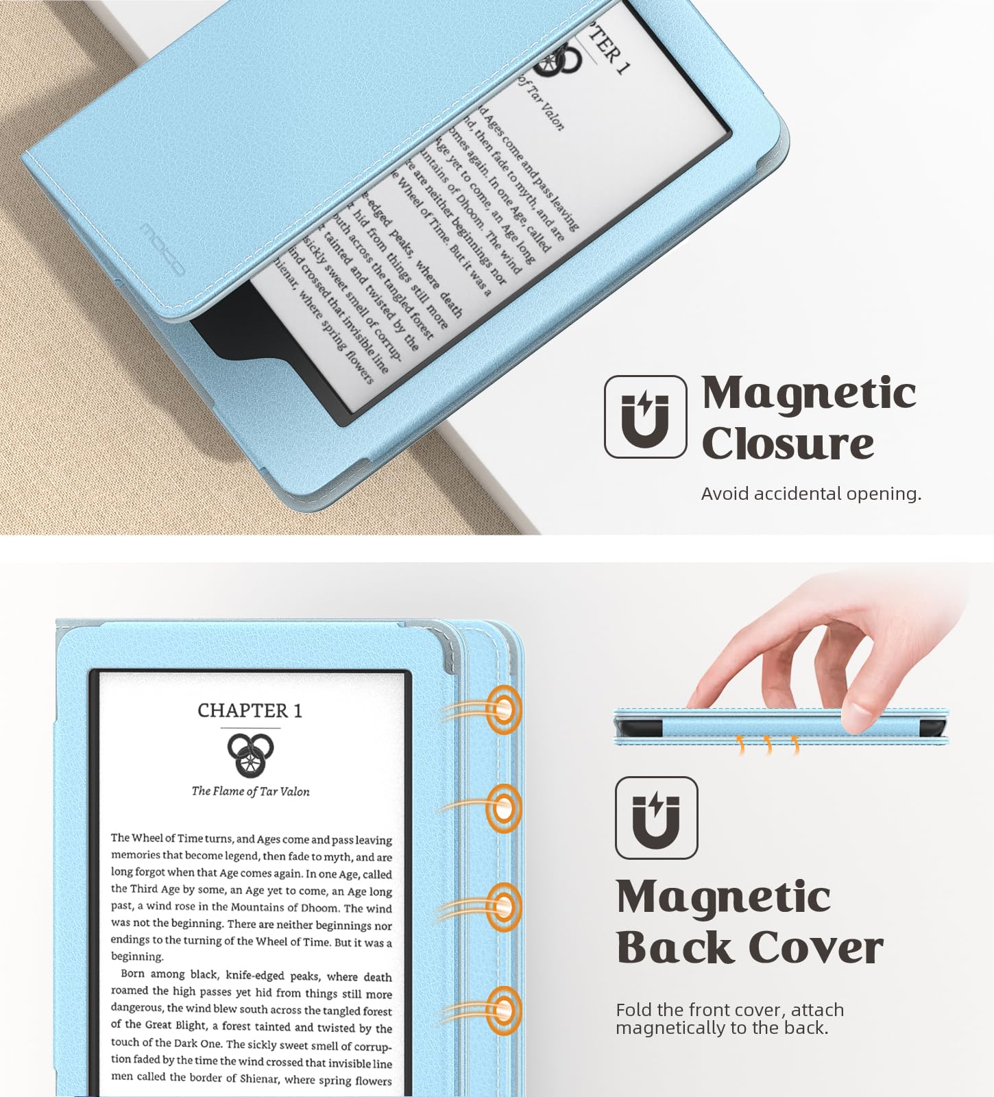 Foto 7 pulgar | Funda Moko Para Kindle 11.ª Generación 2024/2022 Totalmente Nuevo  Color Azul Cielo - Venta Internacional.