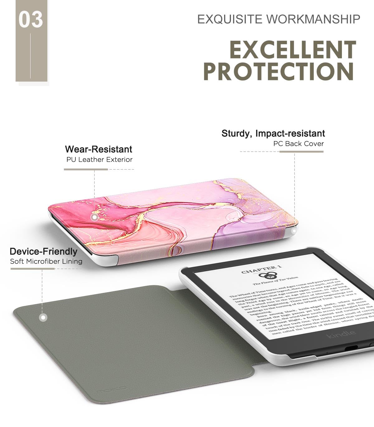 Foto 5 pulgar | Funda Moko Para Kindle 11.ª Generación 2024/2022 Con Encendido Y Apagado Automáticos - Venta Internacional.