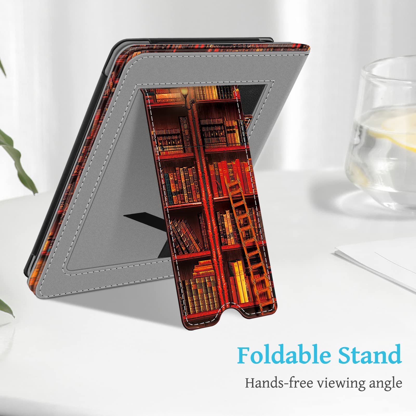 Foto 5 pulgar | Funda De Piel Sintética Fintie Stand Con Función De Encendido/apagado Automático Para Kindle 6 11th - Venta Interna