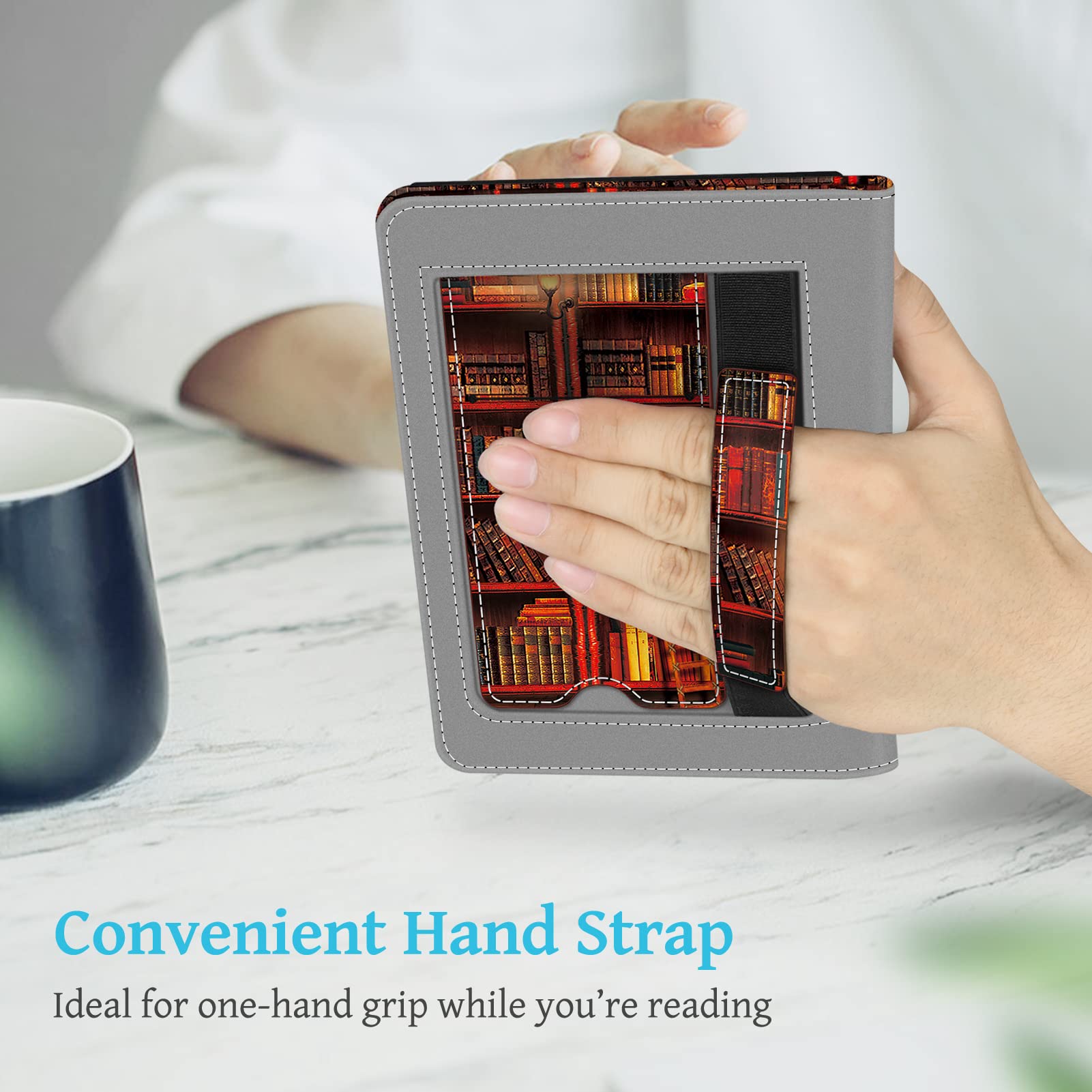 Foto 7 pulgar | Funda De Piel Sintética Fintie Stand Con Función De Encendido/apagado Automático Para Kindle 6 11th - Venta Interna