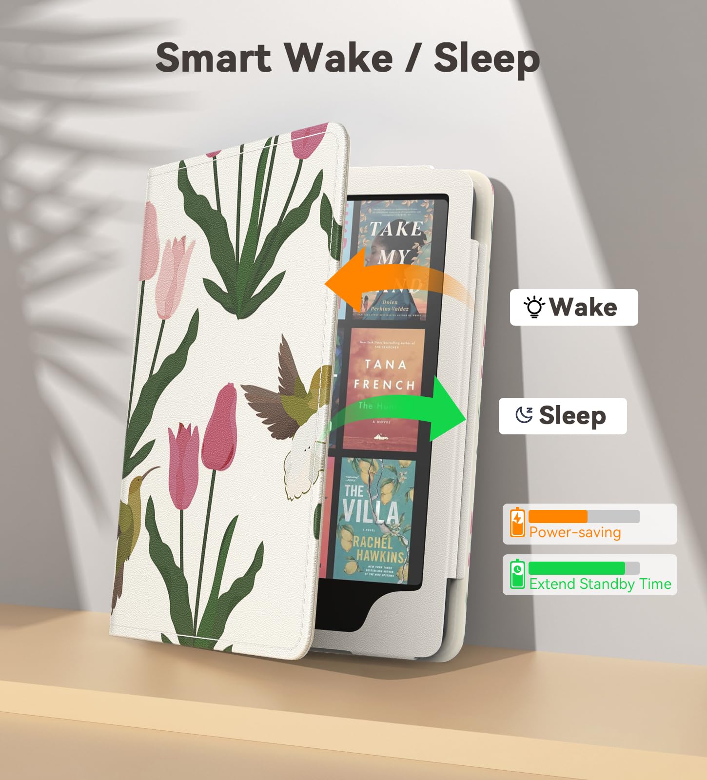 Foto 5 | Funda Moko Para Kindle Paperwhite 2021 6.8 Con Encendido/apagado Automáticos - Venta Internacional.