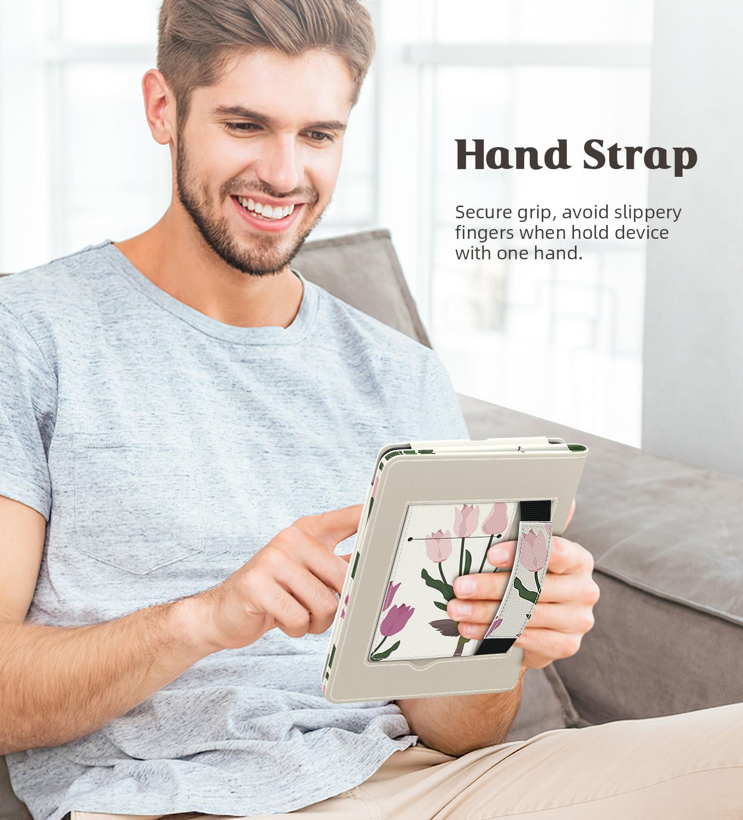 Foto 8 pulgar | Funda Moko Para Kindle Paperwhite 2021 6.8 Con Encendido/apagado Automáticos - Venta Internacional.