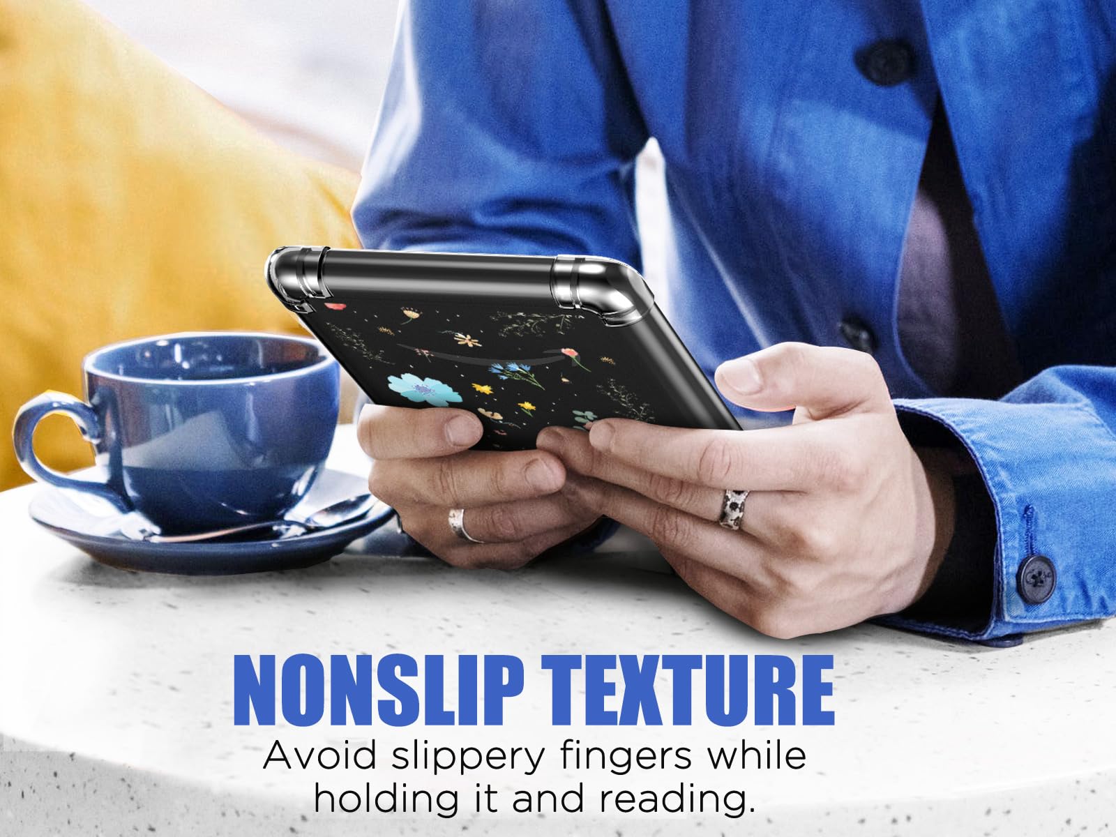Foto 6 | Funda Moko Para Kindle 6 Totalmente Nuevo (11.ª Gen-2024/2022) Blue Garden - Venta Internacional.