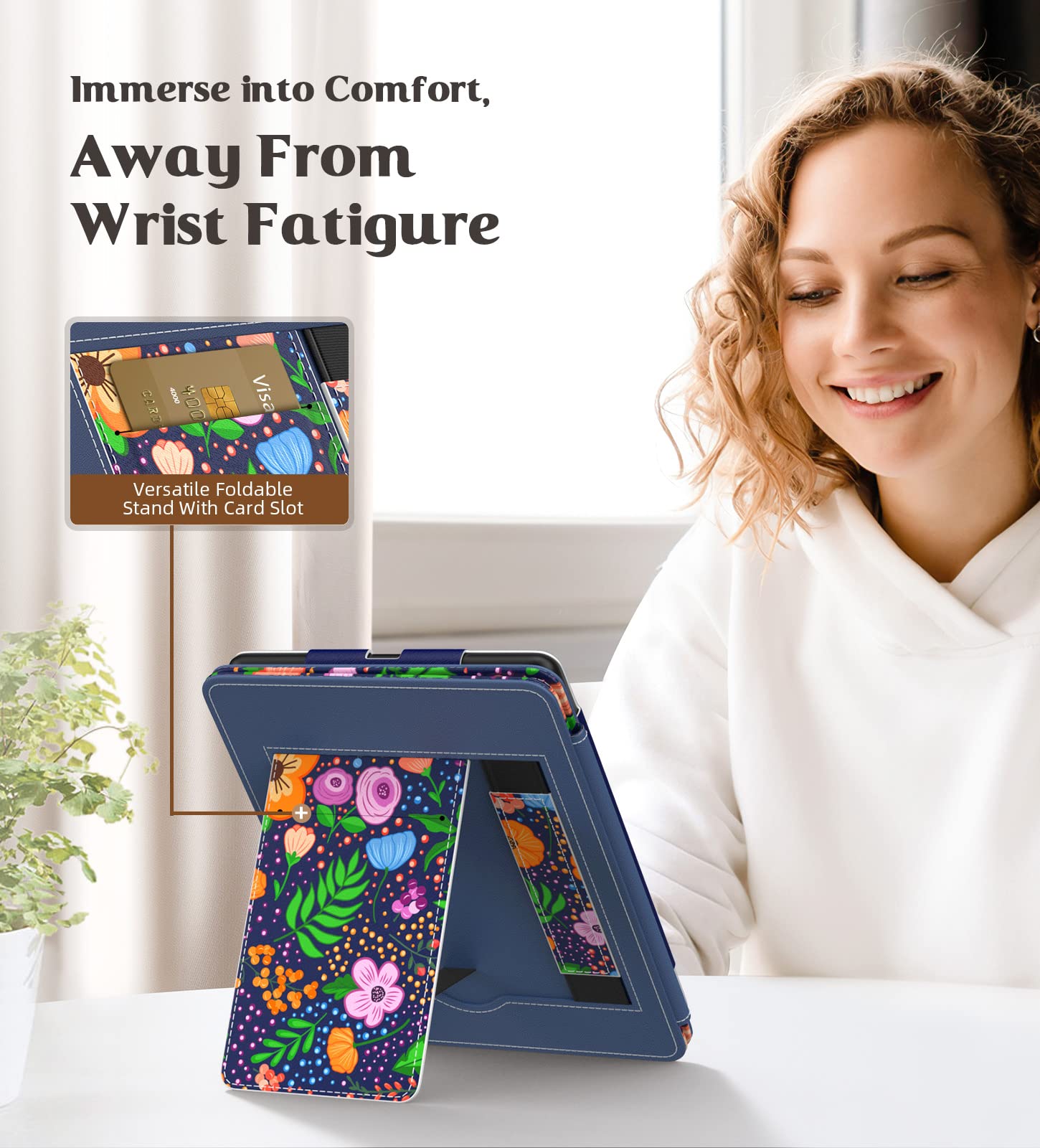 Foto 3 | Funda Moko Para Kindle Paperwhite 2021 De 6 8 Pulgadas De Piel Sintética - Venta Internacional.