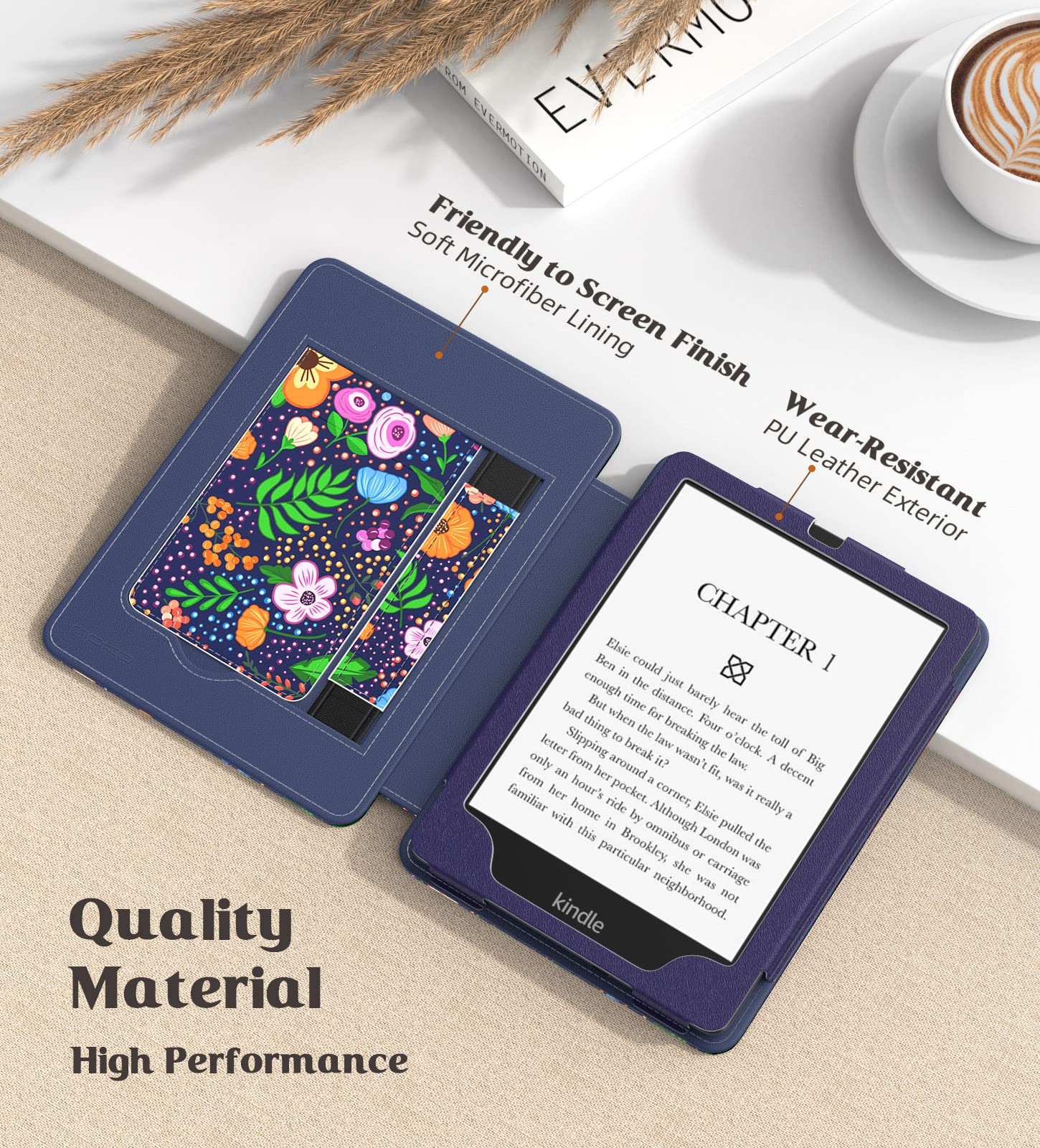 Foto 5 pulgar | Funda Moko Para Kindle Paperwhite 2021 De 6 8 Pulgadas De Piel Sintética - Venta Internacional.