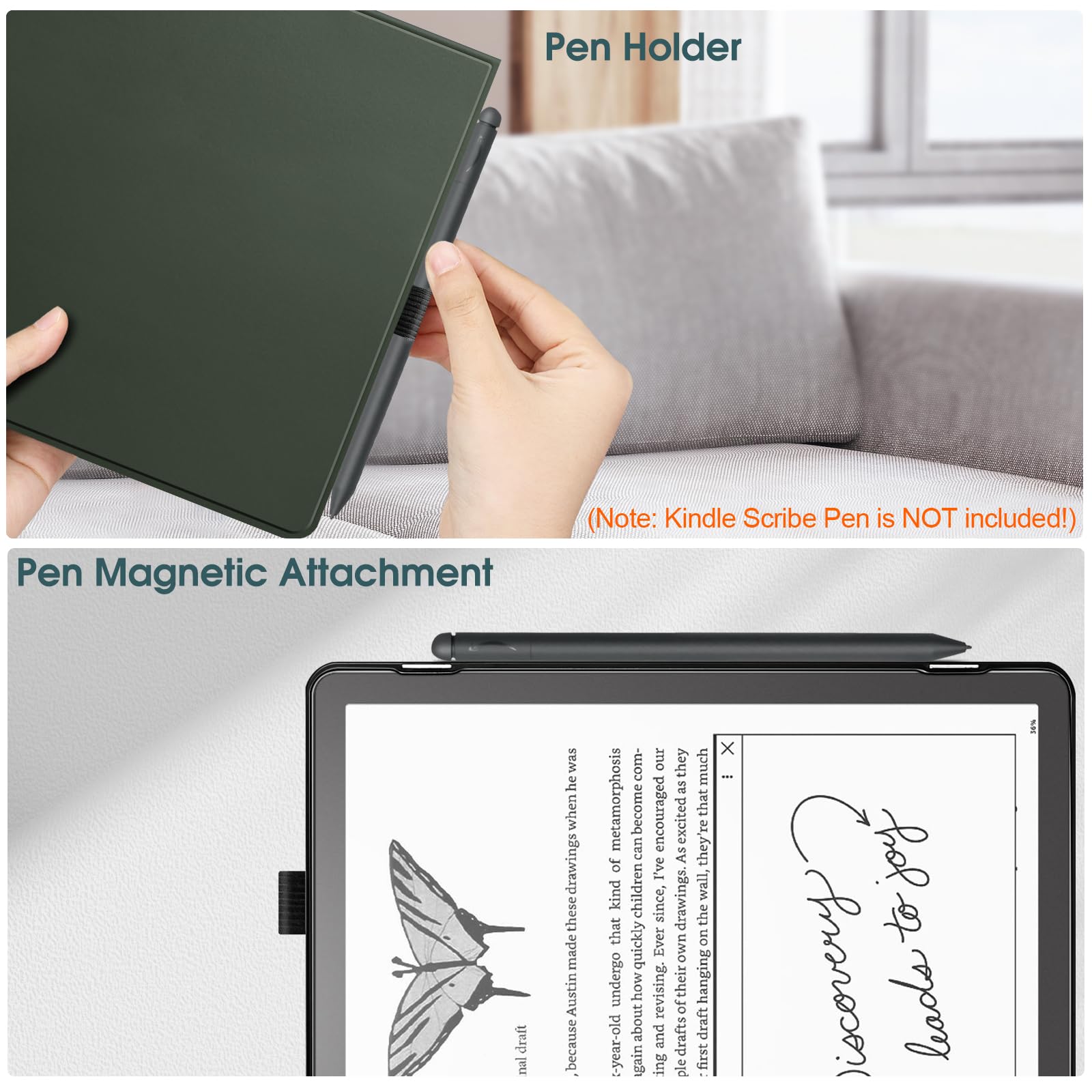 Foto 7 pulgar | Funda Fintie Slimshell Para Kindle Scribe 10.2 (2024/2022) - Venta Internacional.