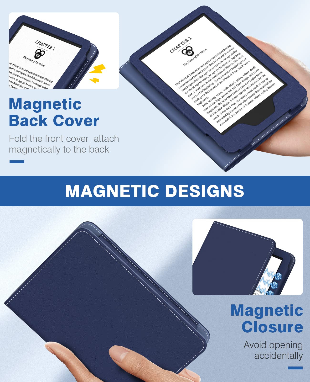 Foto 7 pulgar | Funda Moko Para Kindle 6 (2022  2019  2016) Con Encendido/apagado Automáticos - Venta Internacional.