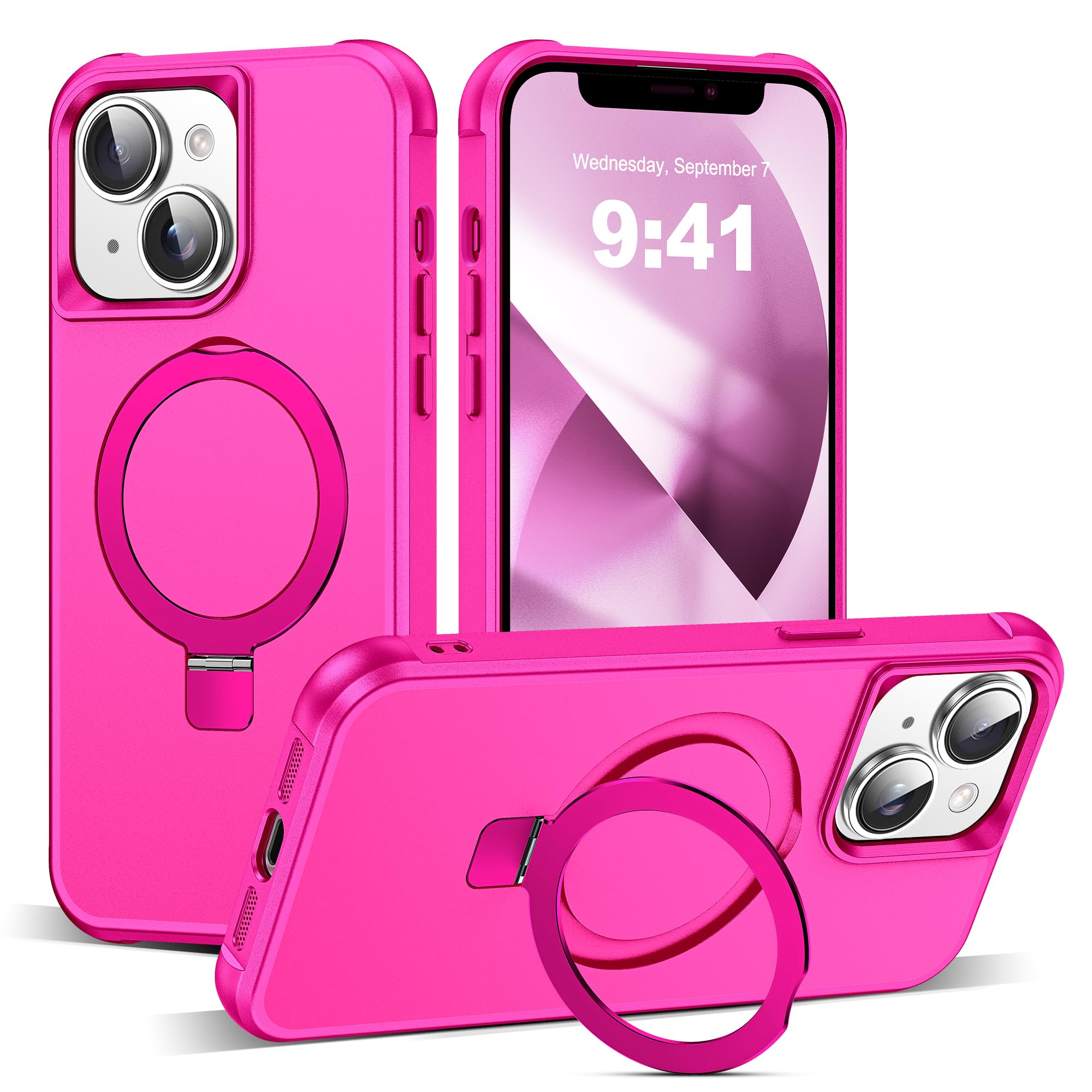 Foto 1 | Funda De Teléfono Tianli Para Iphone 13/14 De 6.1 Pulgadas Con Soporte De Anillo Magnético - Venta Internacional.