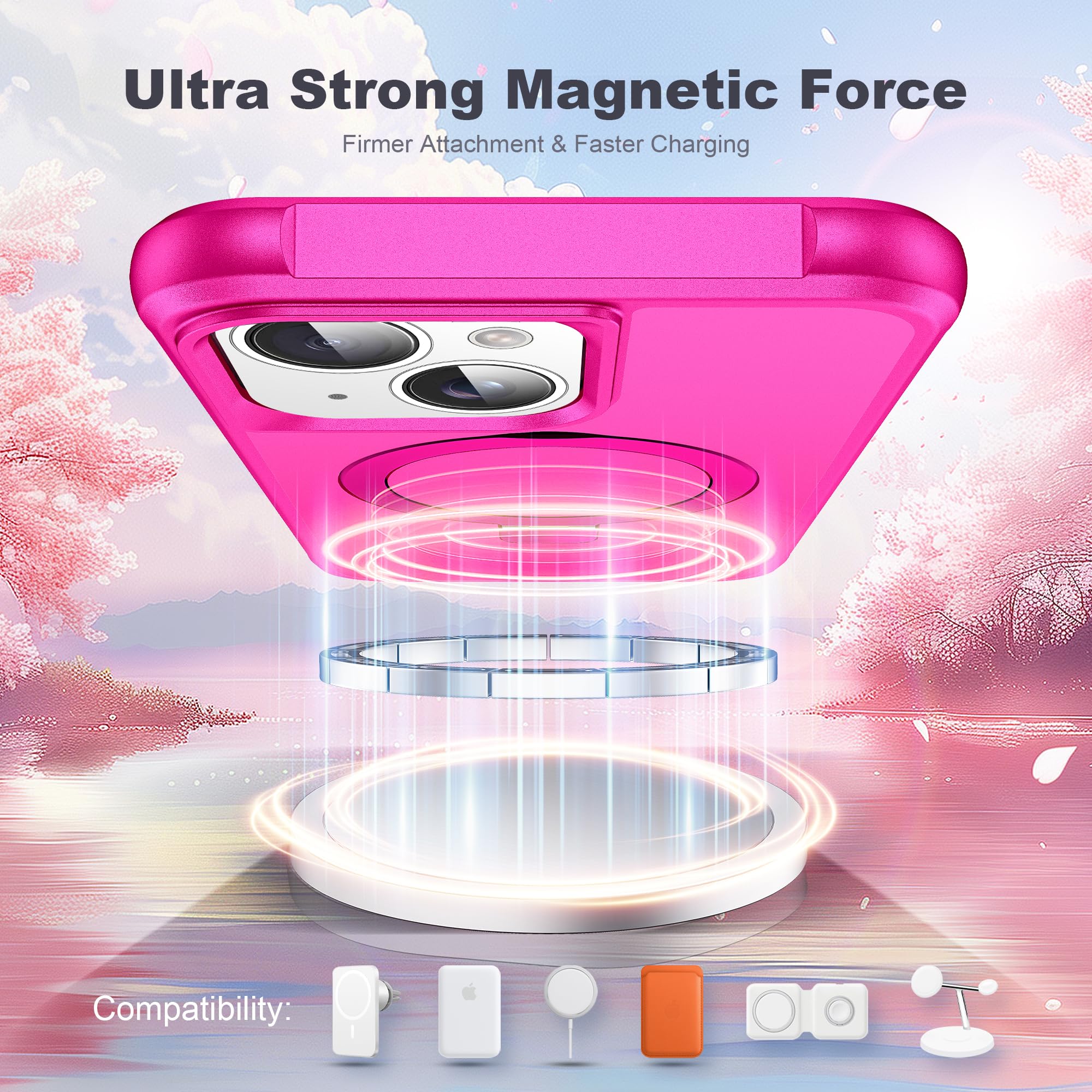 Foto 5 pulgar | Funda De Teléfono Tianli Para Iphone 13/14 De 6.1 Pulgadas Con Soporte De Anillo Magnético - Venta Internacional.