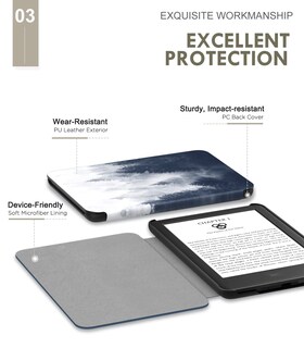 Foto 4 | Funda Moko Para Kindle 11.ª Generación 2024/2022 Totalmente Nuevo Color Gris - Venta Internacional.