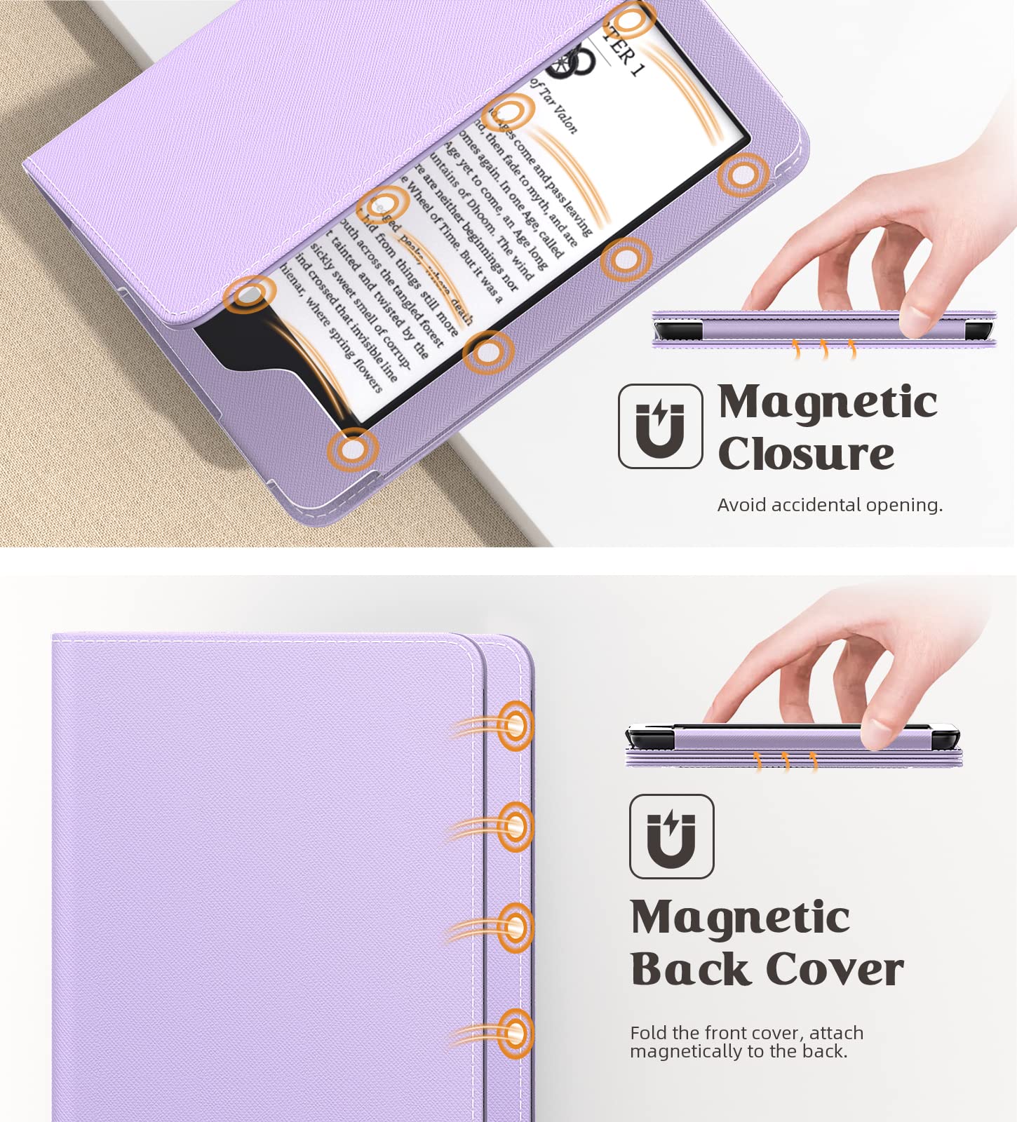 Foto 6 | Funda De Poliuretano Ultraligera Moko Para Kindle 6 2024 - Venta Internacional.