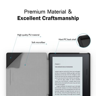 Foto 3 | Funda Moko Para Kindle Oasis 7'' (9.ª Y 10.ª Gen.) 2017/2019 Color Negro - Venta Internacional.