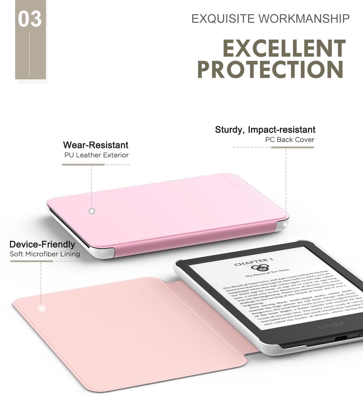 Foto 4 | Funda Moko Para Kindle 11.ª Generación 2024/2022 Con Encendido Y Apagado Automáticos - Venta Internacional.