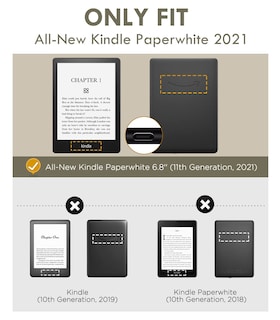 Foto 2 | Funda Moko Para Kindle Paperwhite De 6 8 Pulgadas (11.ª Gen. De 2021) Color Negro - Venta Internacional.