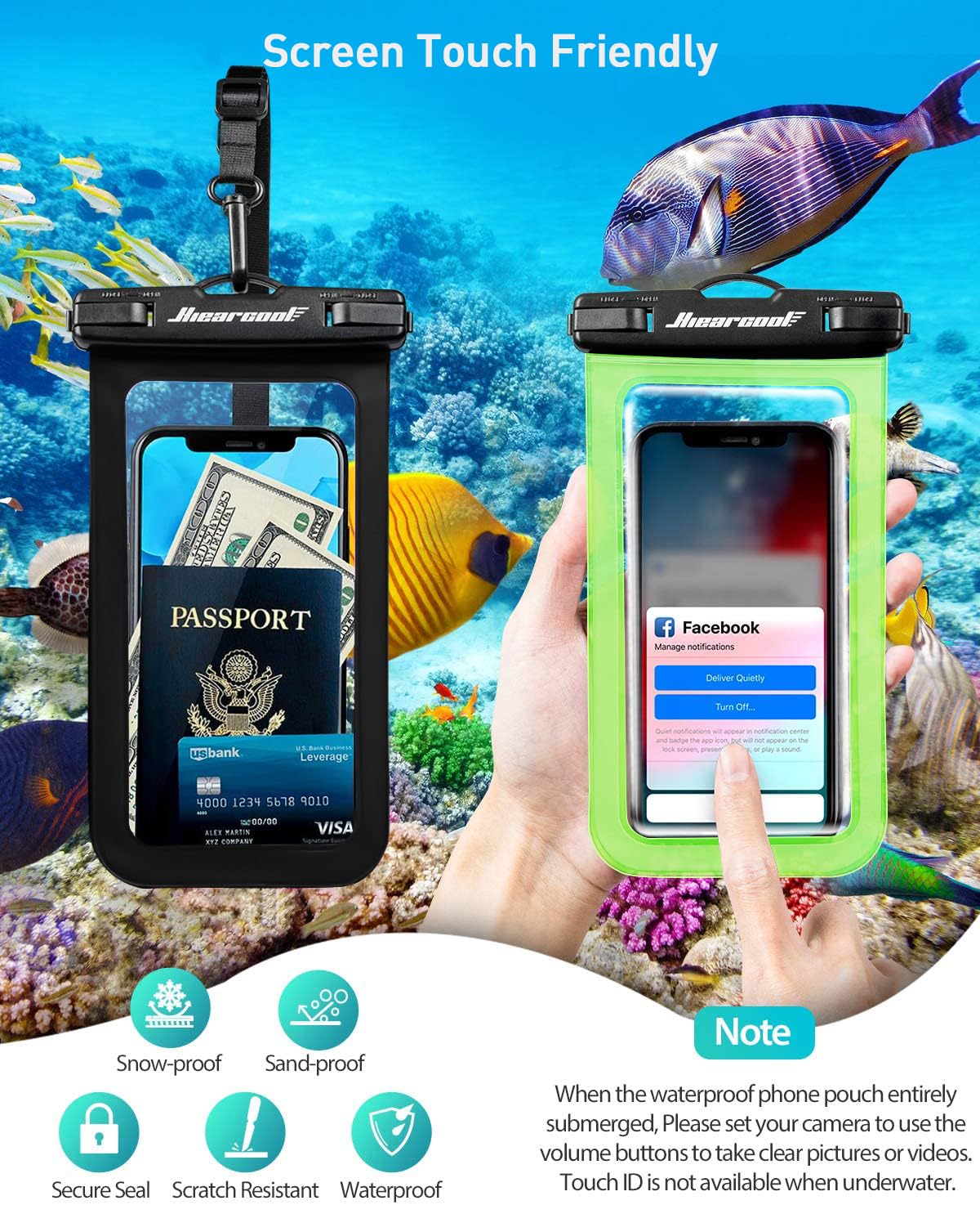 Foto 7 pulgar | Funda Impermeable Hiearcool Para Iphone 16  15  14  13 Pro Max - Venta Internacional.