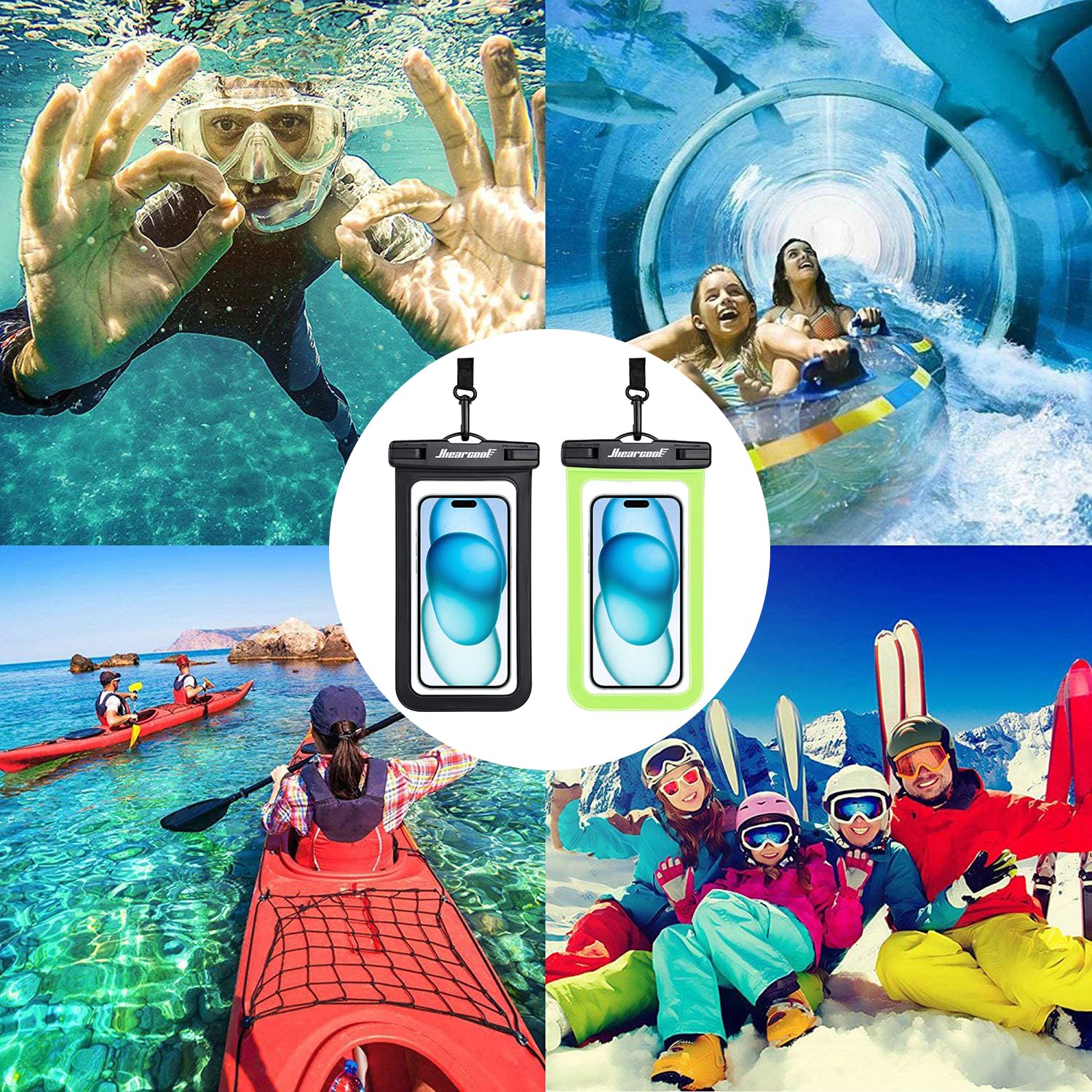 Foto 8 pulgar | Funda Impermeable Hiearcool Para Iphone 16  15  14  13 Pro Max - Venta Internacional.