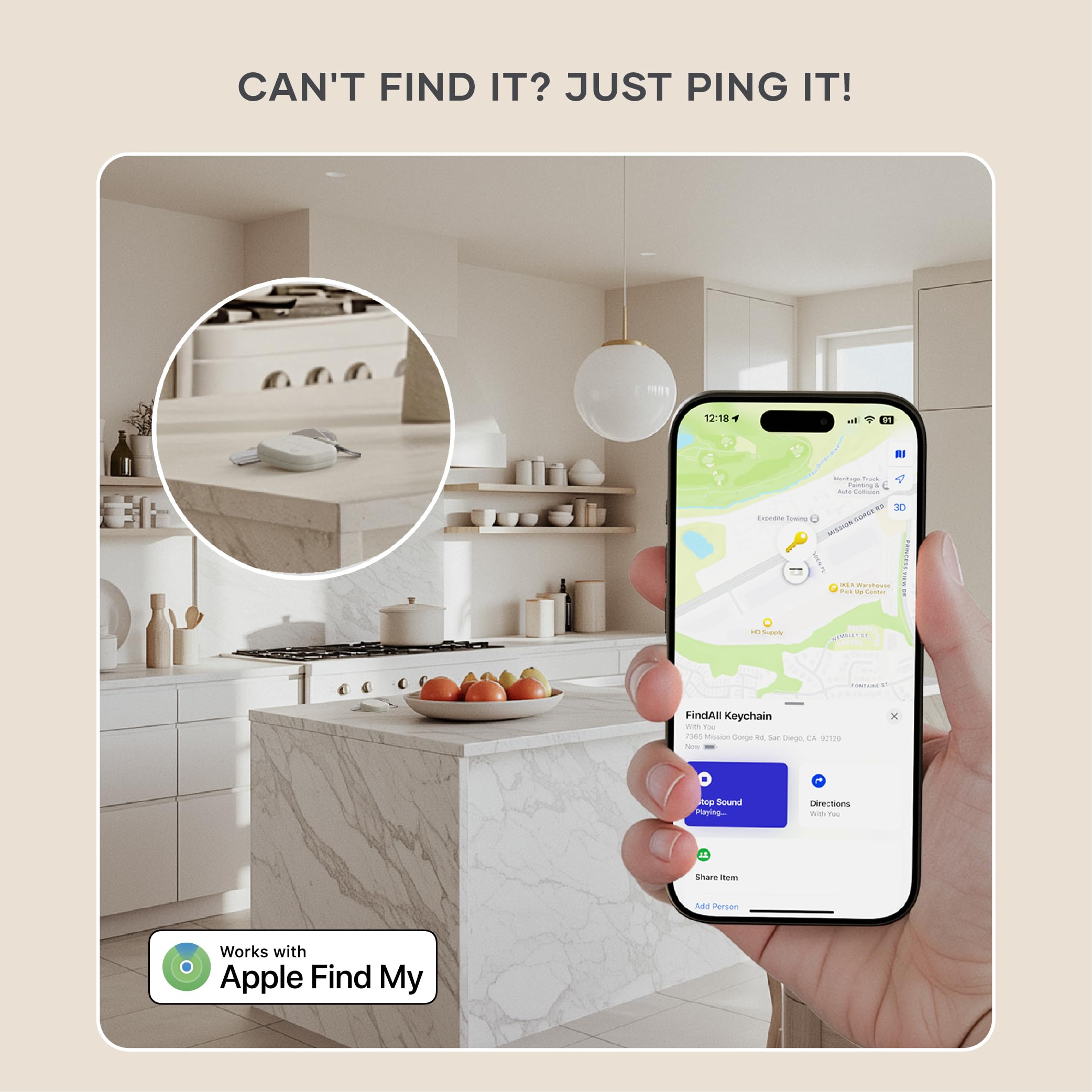 Foto 5 pulgar | Llavero Satechi Findall Con Find My  Recargable  Rastreador - Venta Internacional.