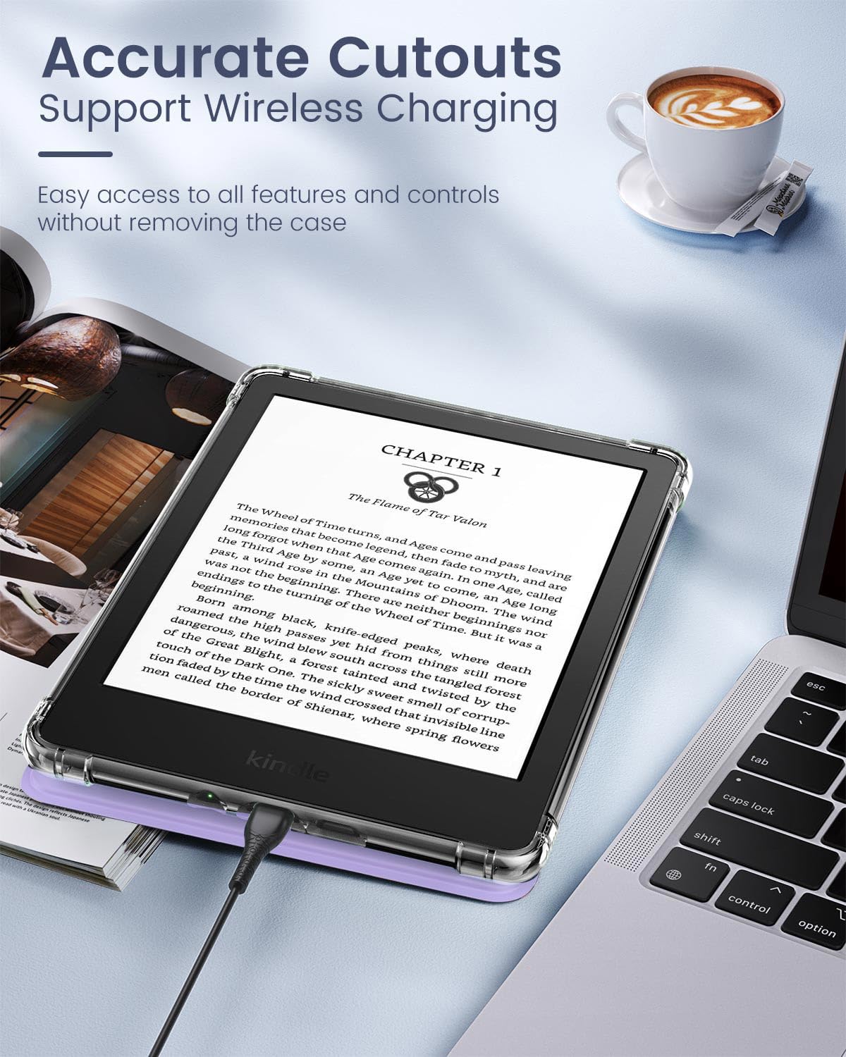 Foto 6 | Funda Moko Para Kindle 6 (11.ª Generación  2024/2022) Con Función De Encendido Y Apagado Automáticos - Venta Inte