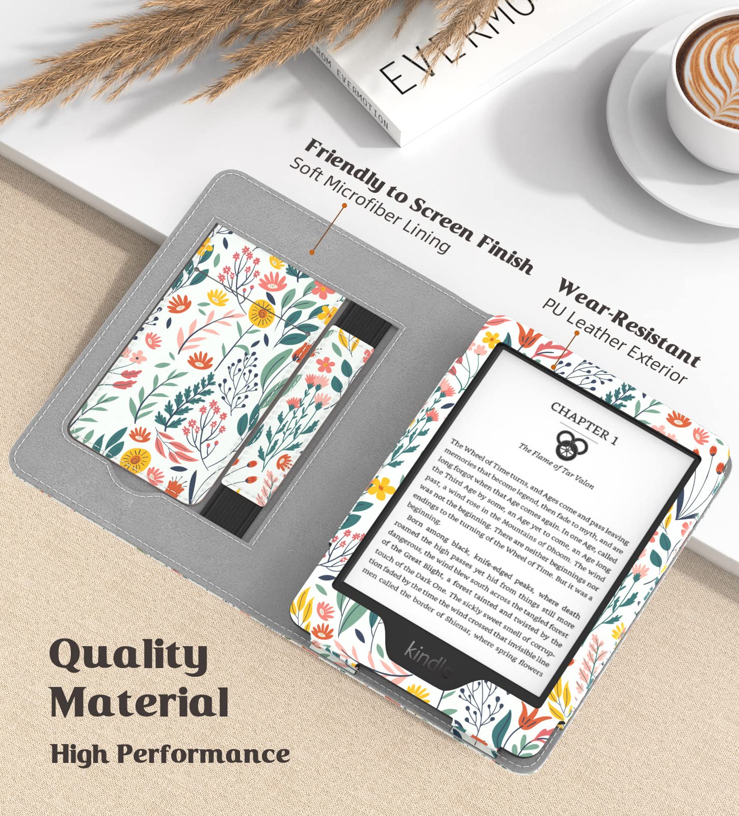 Foto 5 pulgar | Funda De Poliuretano Ultraligera Moko Para Kindle 6 2024 - Venta Internacional.