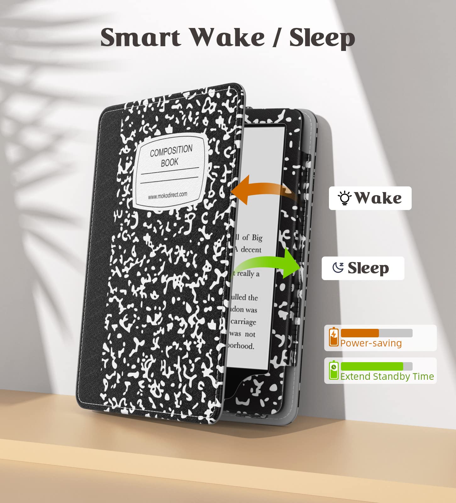 Foto 6 pulgar | Funda Moko Para Kindle Paperwhite 2021 De 6 8 Pulgadas Con Encendido/apagado Automáticos - Venta Internacional.
