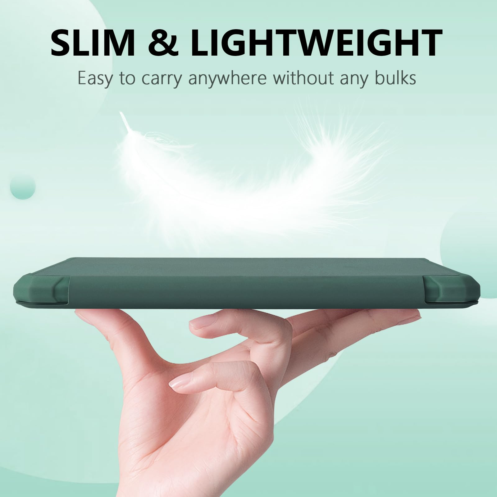 Foto 6 | Funda Fuwang Para Kindle 6'' 11th Gen 2024/2022 Verde Oscuro - Venta Internacional.
